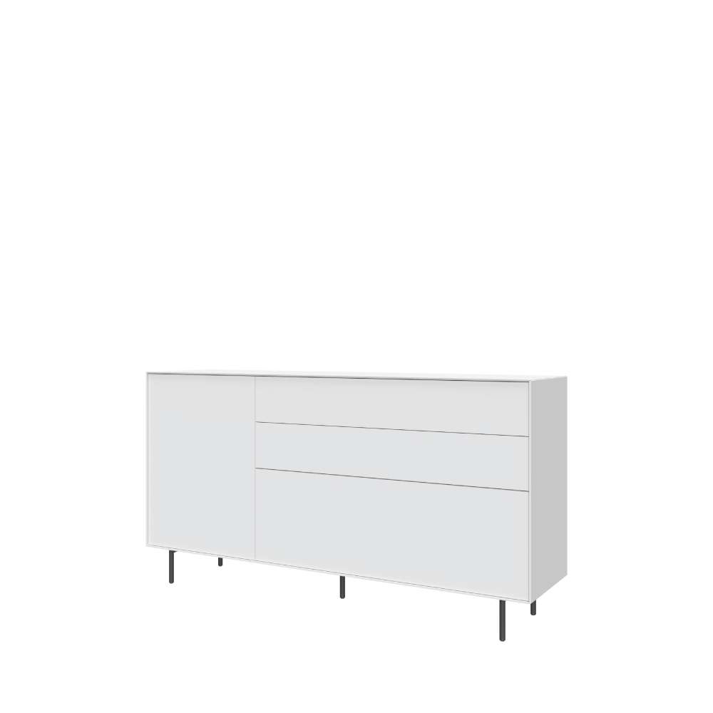 LeGer Home by Lena Gercke Sideboard »Essentials, Kommode, Anrichte, Kombikommode, Schrank mit Metallfüssen« Breite: 166 cm, UV lackiert, Push-to-open-Funktion