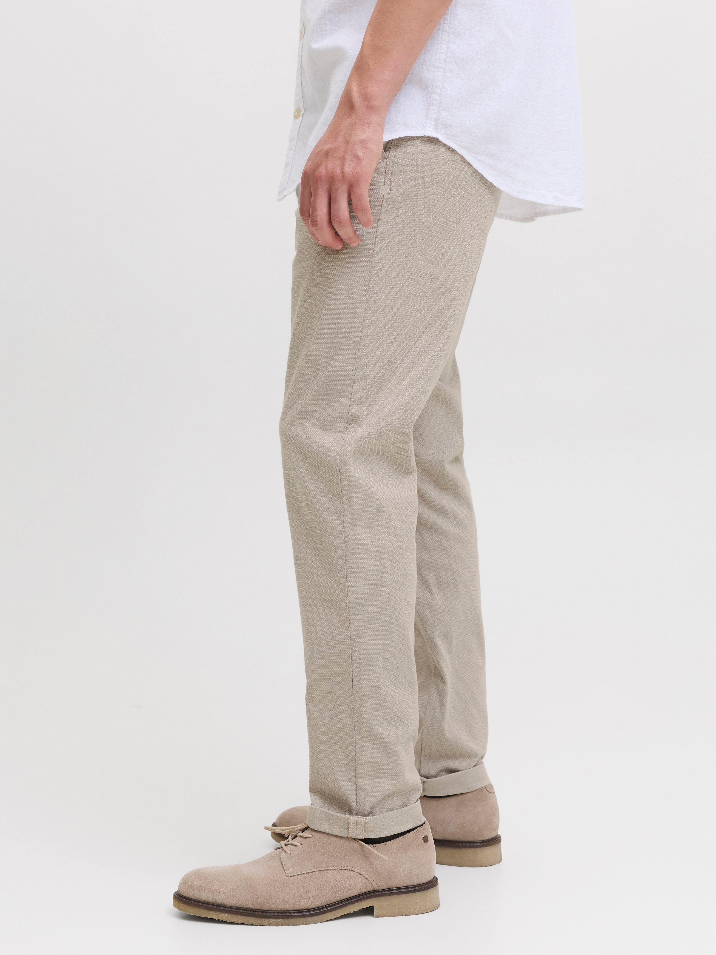 Jack & Jones Chinos »JPSTMARCO JJFURY AKM«  Mélange de coton, coupe slim