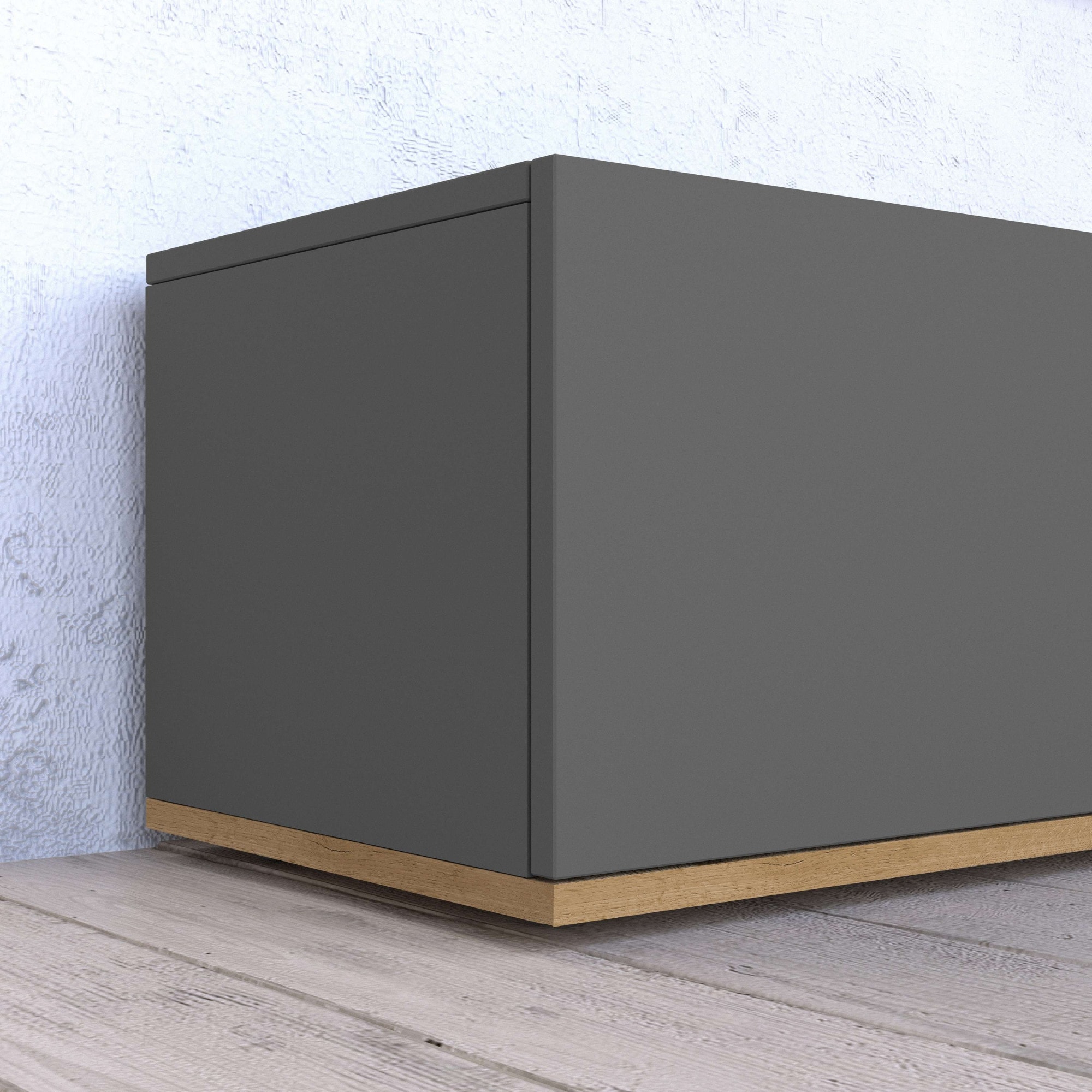 GOODproduct Lowboard »BOLSENA,TV-Kommode, TV-Möbel,TV-Bank, 4 Fächer und offenes Ablagefach« 1 Stk. tlg. stehend/hängend montierbar, Made in Italy, B/T/H: 200 × 35 × 31,2 cm