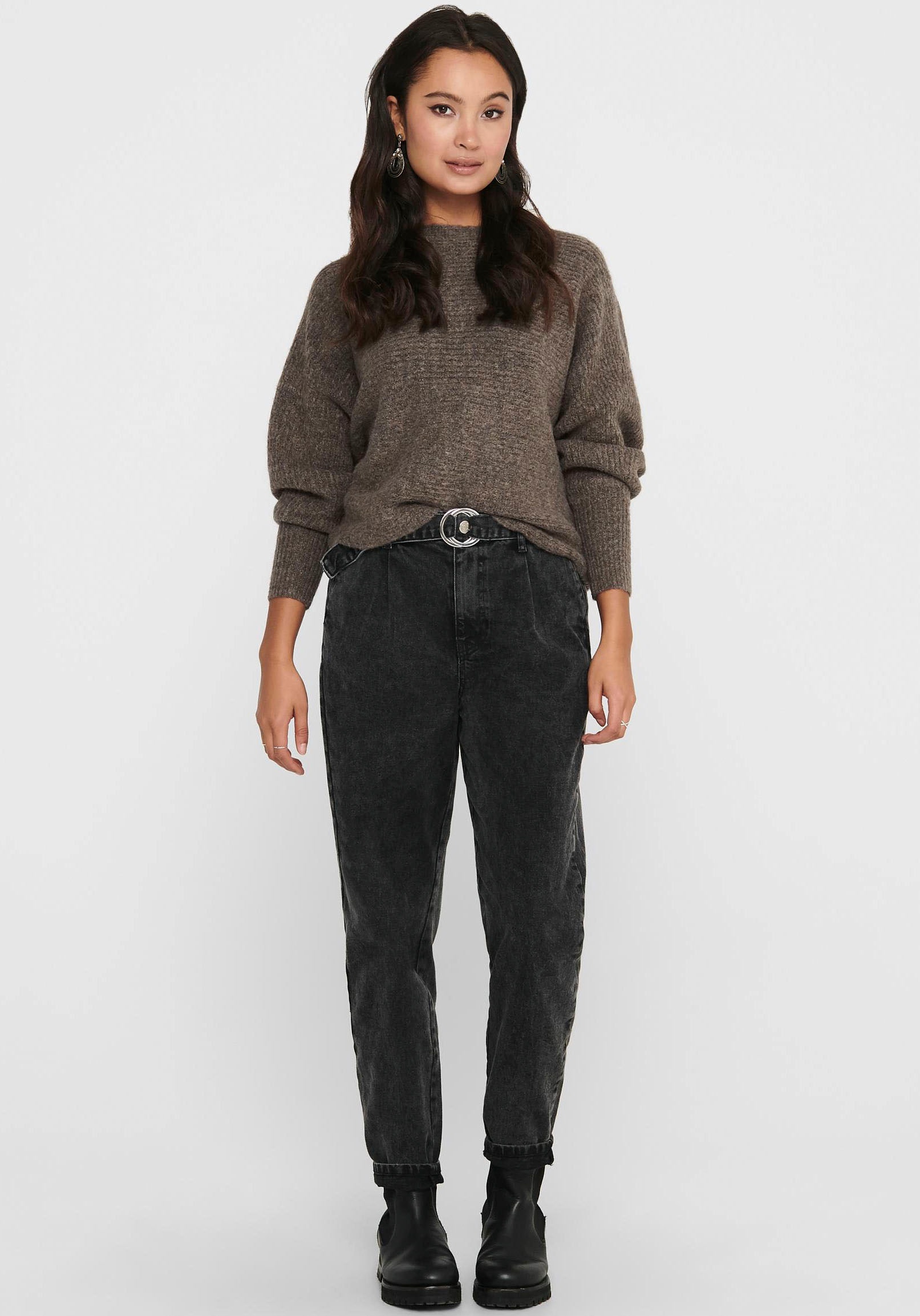 ONLY Pull en tricot »ONLDANIELLA L/S PULLOVER KNT NOOS« Materialmix, regular fit