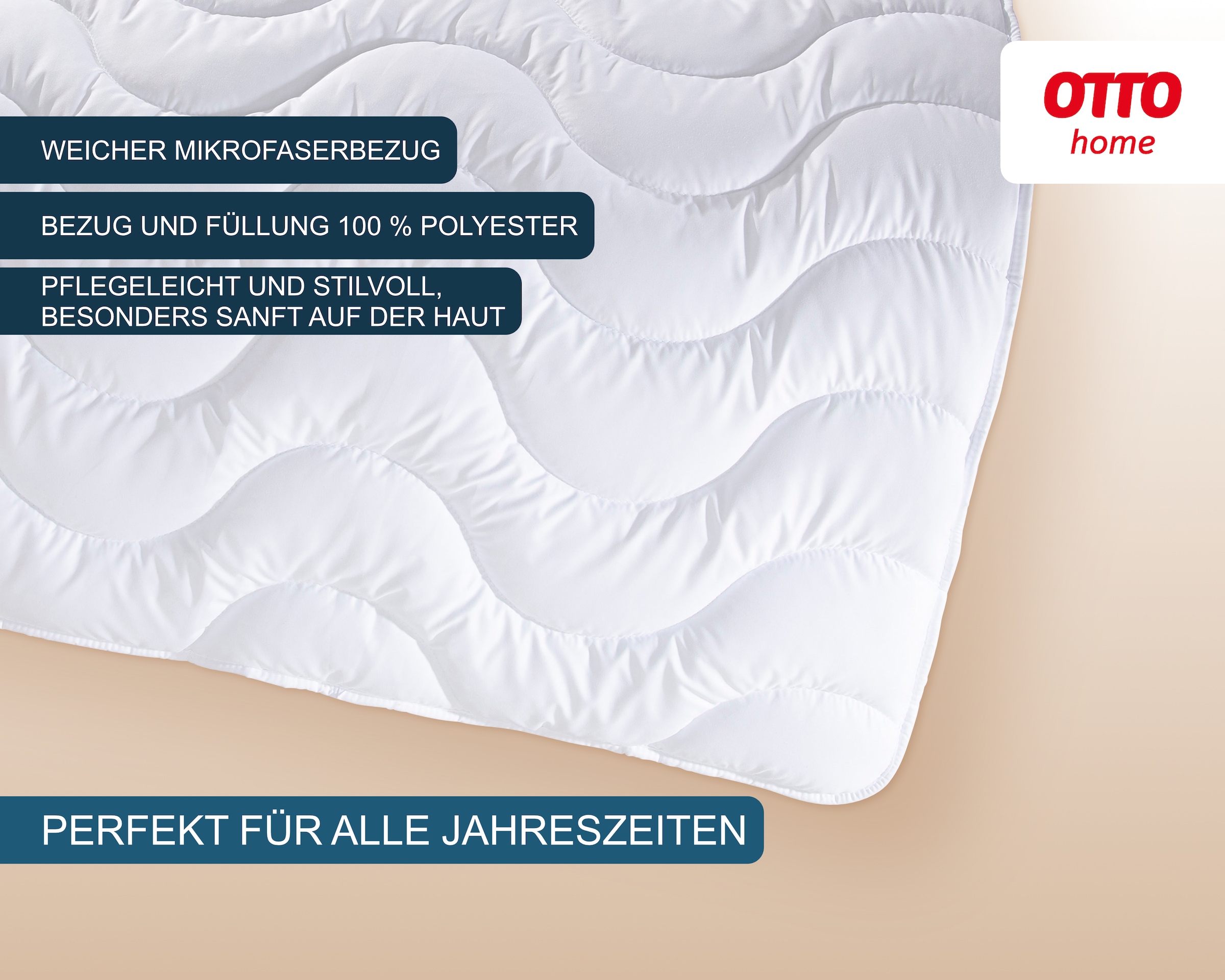 GOODproduct Microfaserbettdecke + Microfaserkissen »Mailo, Bettdecke 135x200 cm, 155x220 cm« 2-tlg., Set mit Kissen 80x80 cm, Sommer, Winter
