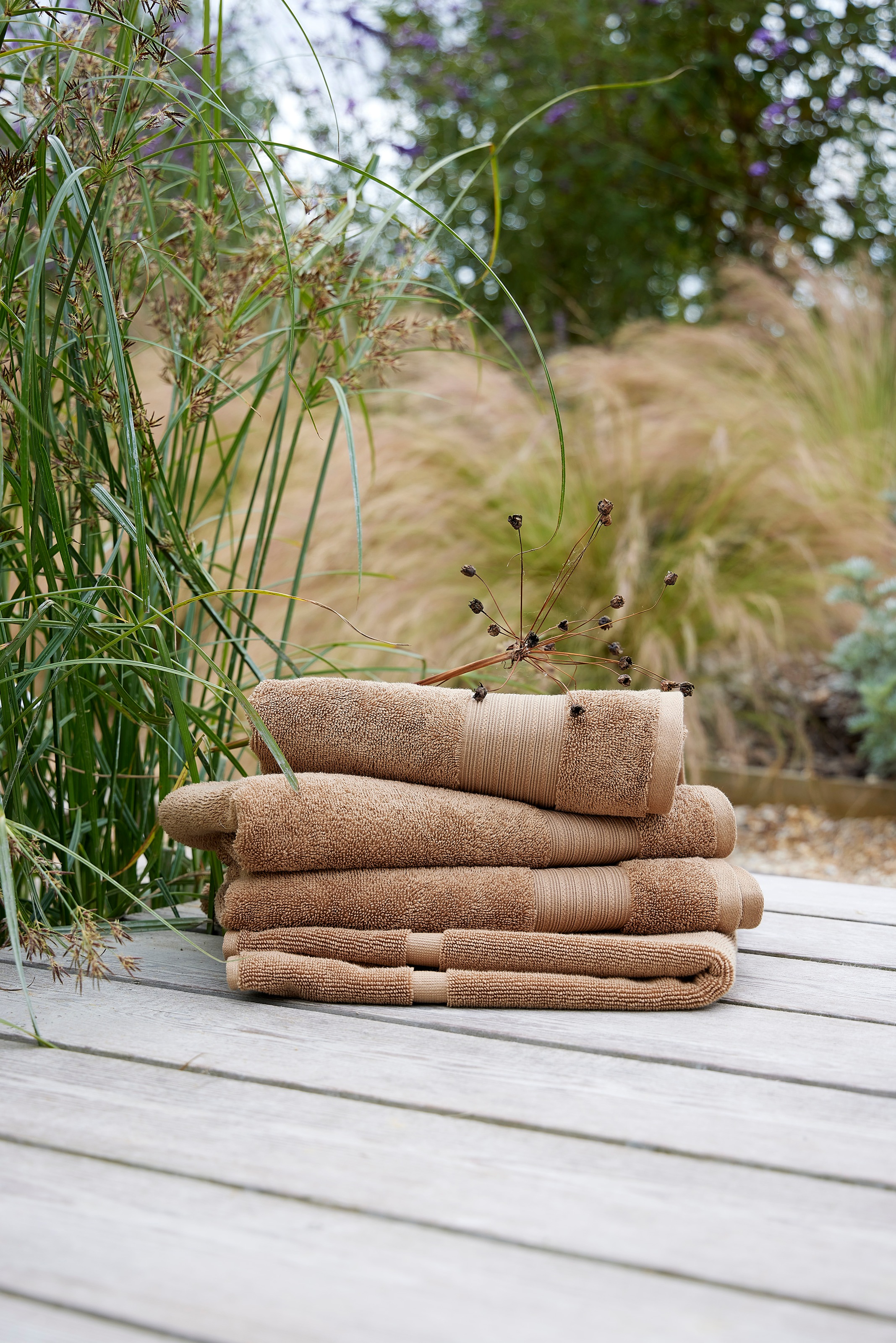Christy Serviettes »Organic« Serviette de luxe 550g/m² - 100% coton bio, 50 x 90, lot de 2
