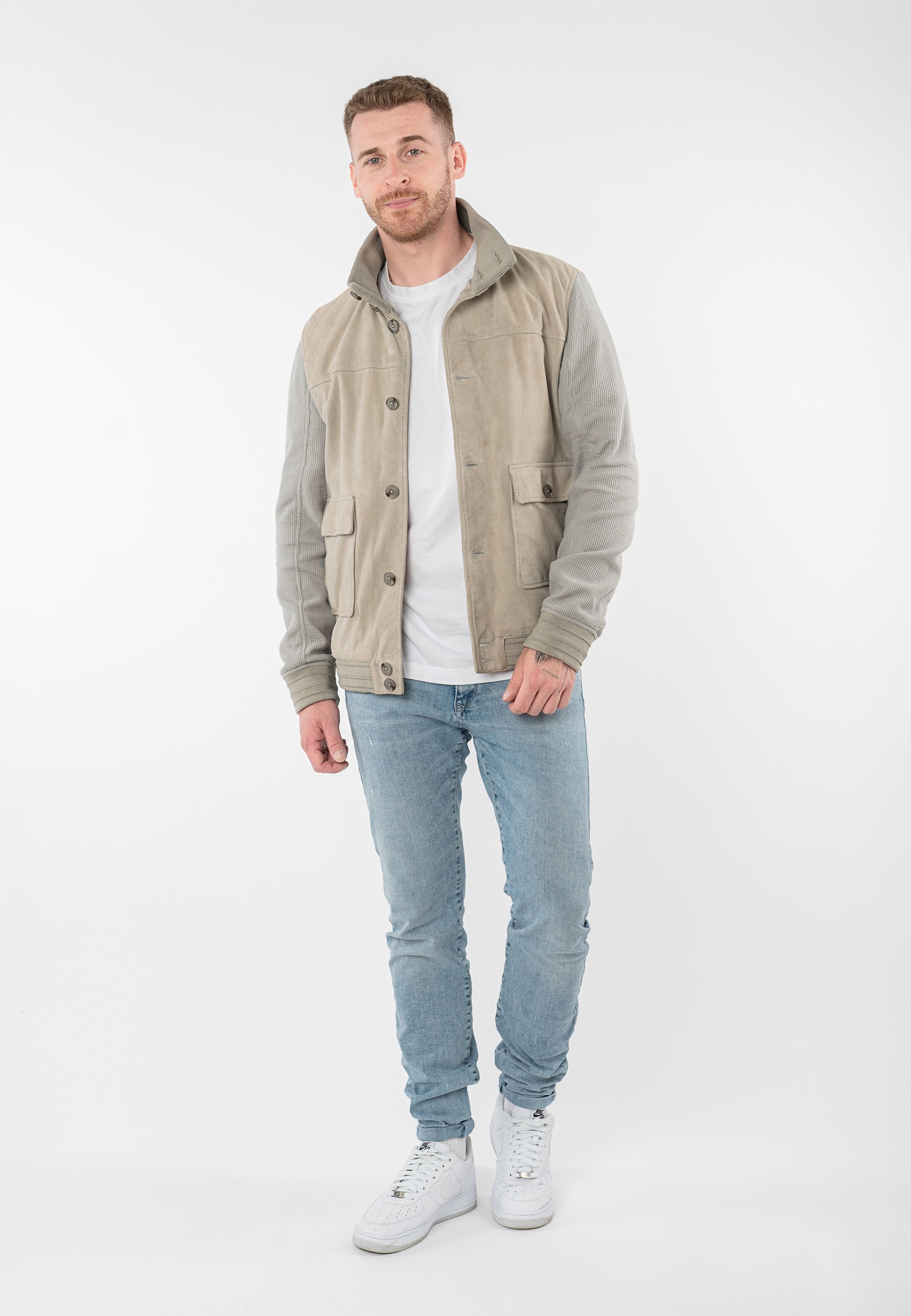 Mauritius Lederjacke »MMGranten« mit Stehkragen