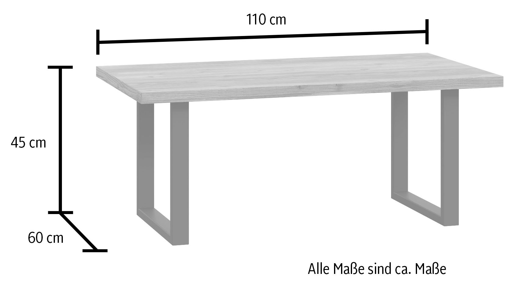 FORTE Table basse »Hayato« Largeur env. 110 cm