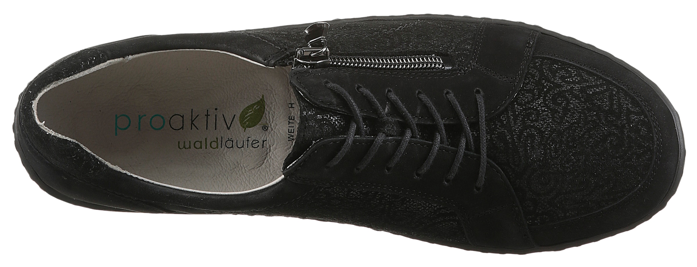 Waldläufer Chaussure à lacets »Henni«  chaussure confortable, chaussure de confort, sneaker, largeur confortable H (= très large)