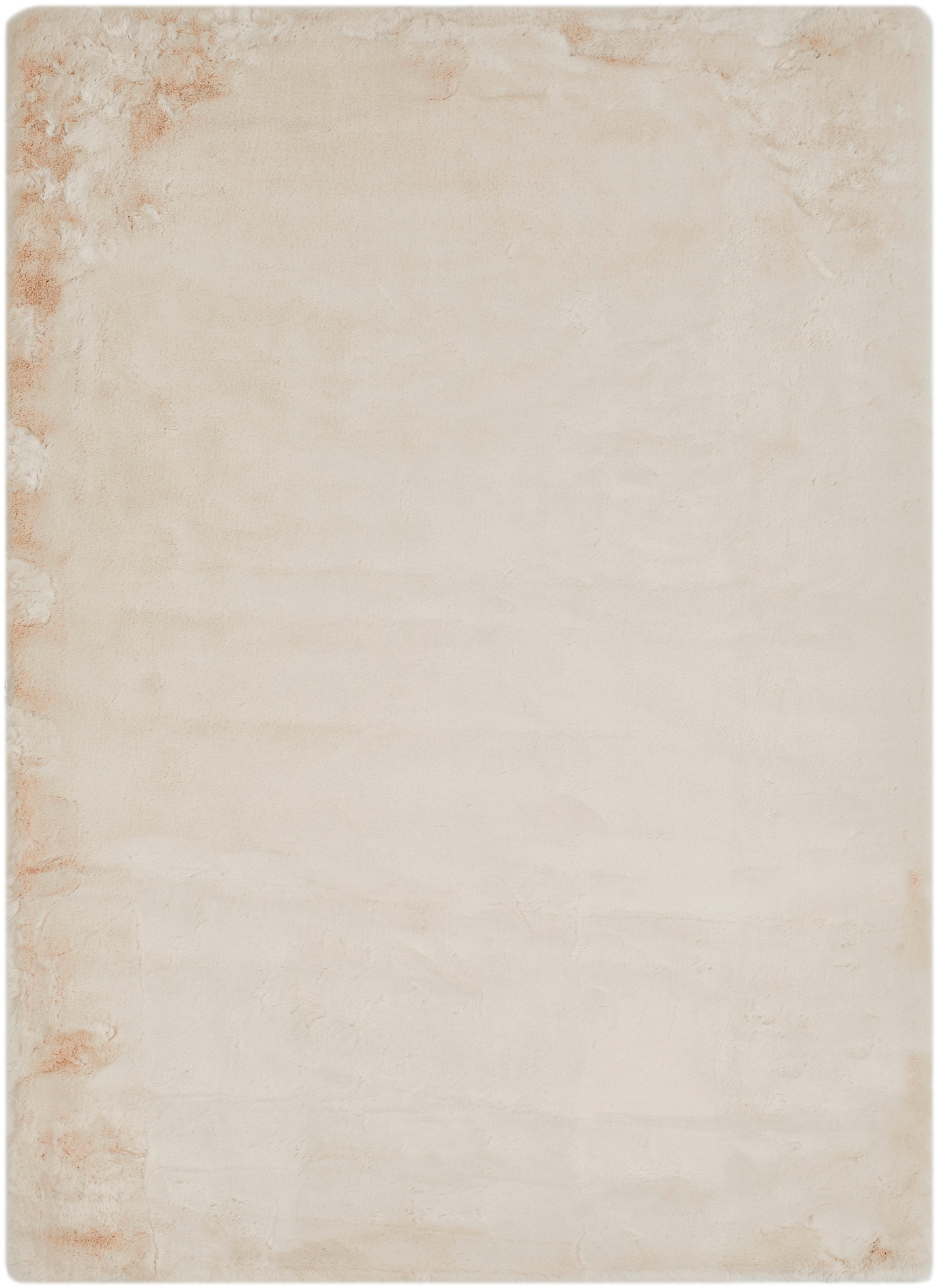 my home Tapis à poils longs »Lugano« Rectangulaire 30 mm Höhe Kunstfell, Uni Farben, sehr weich & kuschelig