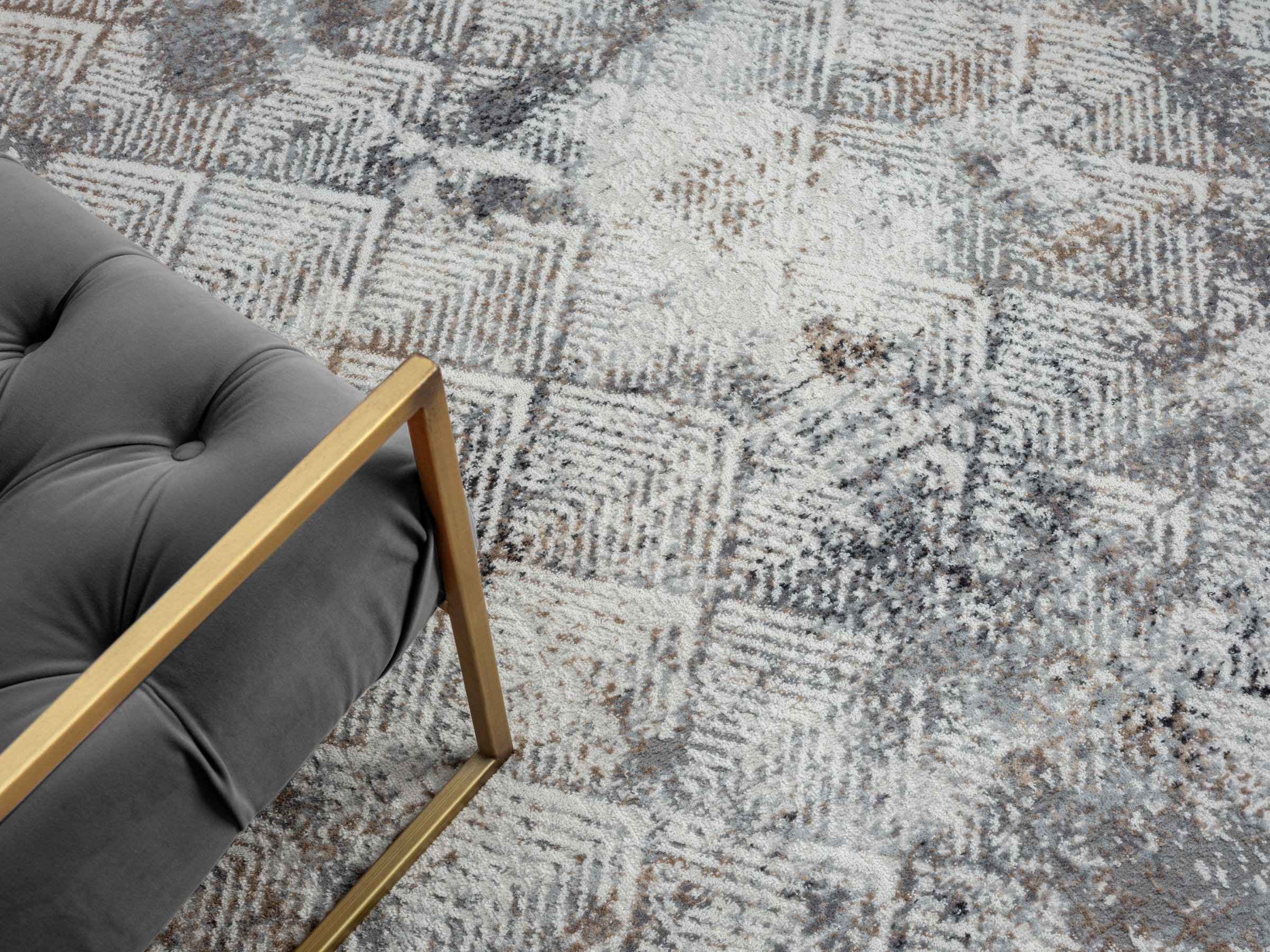 GOODproduct Teppich »Micah« rechteckig 8 mm Höhe Kurzflor, modernes Design, pflegeleicht, Wohnzimmer