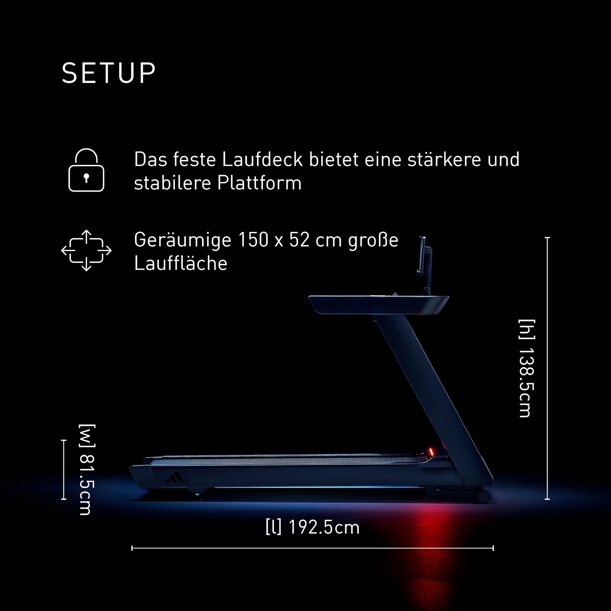 adidas Performance Laufband »Laufband T-23« bis max. 20 km/h, mit Steigung, 150 kg max. Benutzergewicht