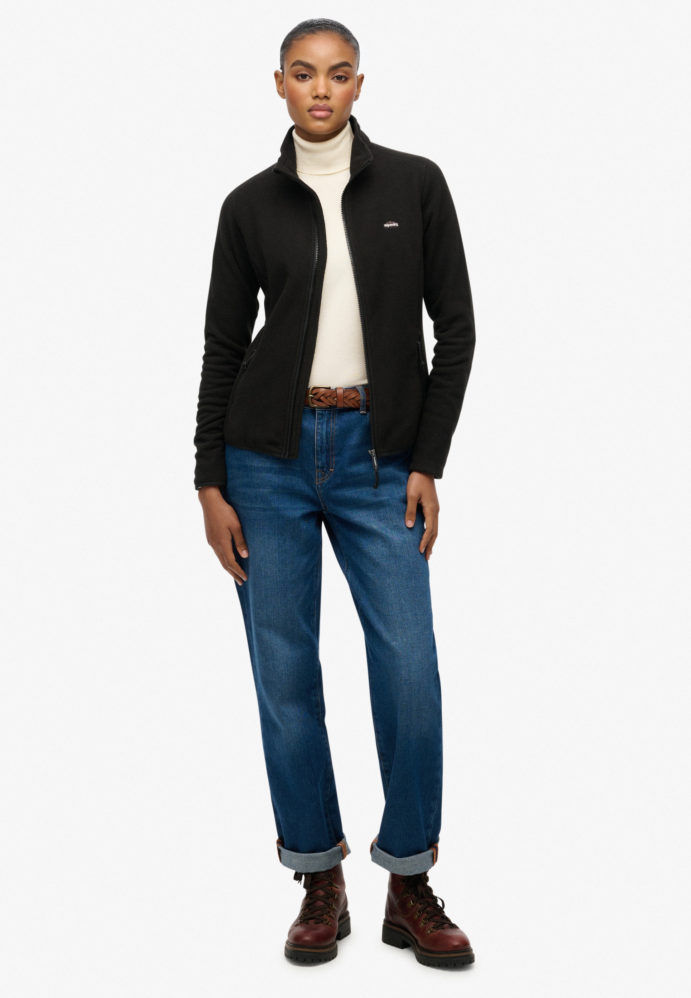 Superdry Veste polaire »POLAR FLEECE FULL ZIP« ohne Kapuze