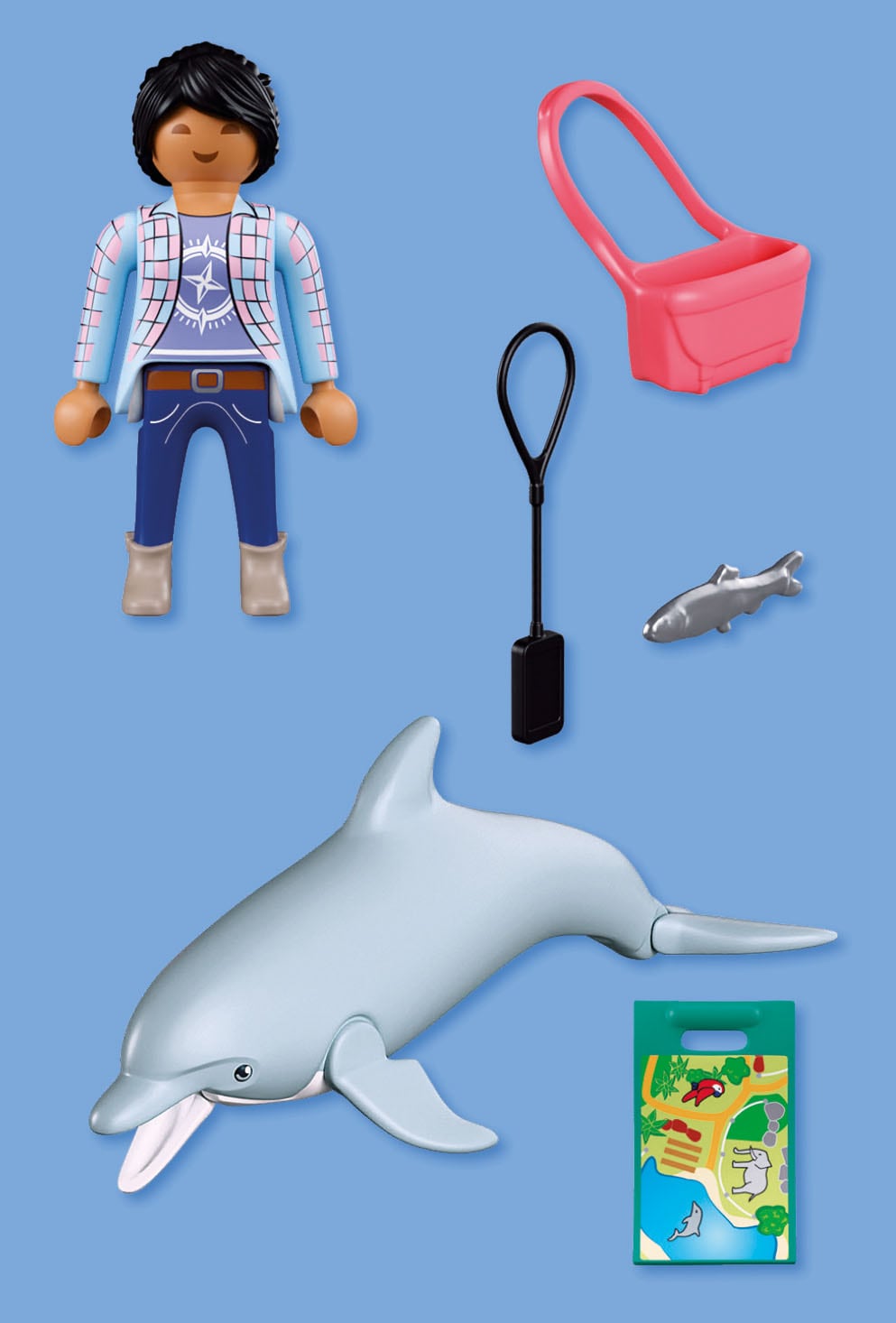 Playmobil® Jeu de construction »Zoo: Delfin und Besucherin (72091), Animals & Friends« Made in Europe
