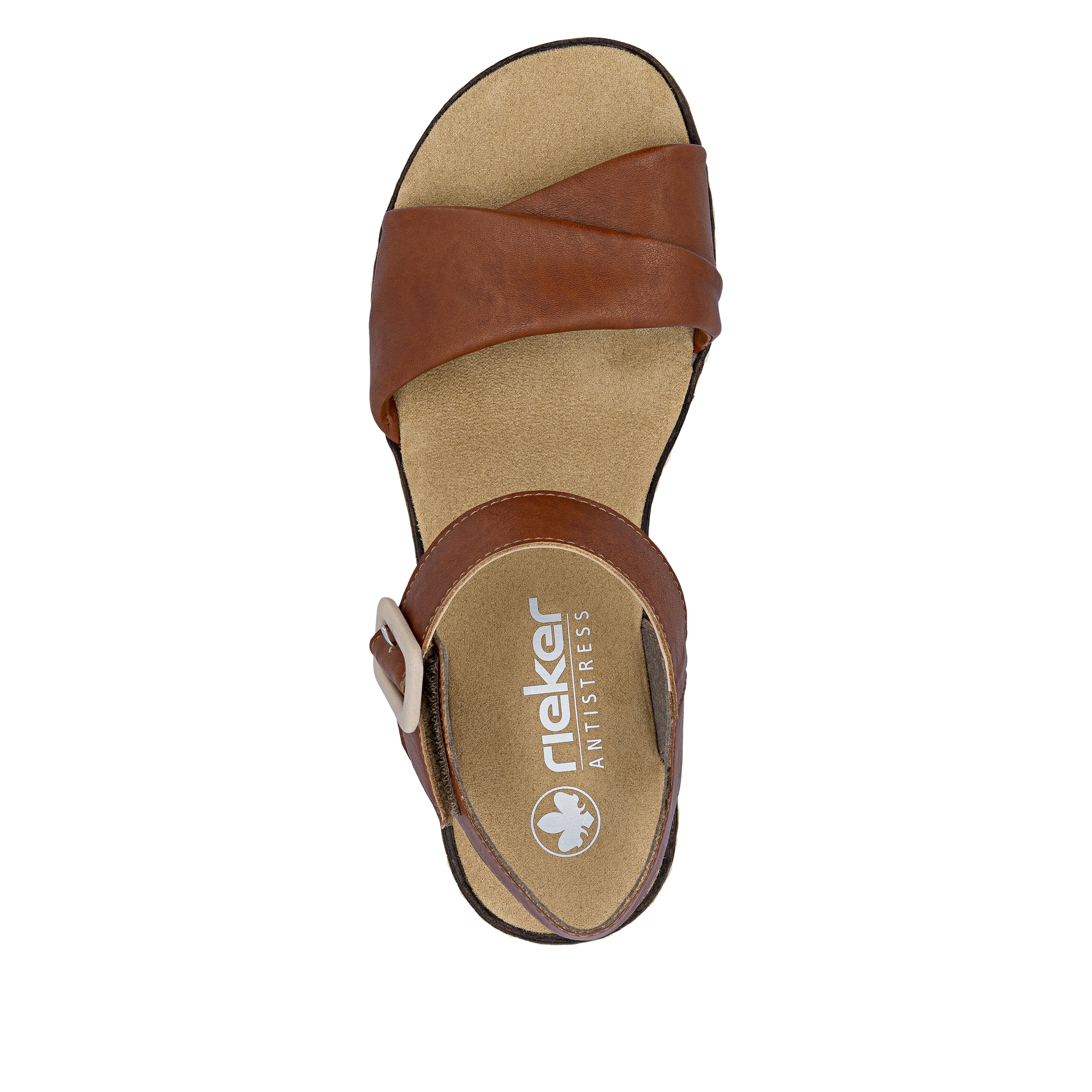 Rieker Sandalette  Keilsandale, Sommerschuh, Urlaubsschuh mit Klettriemchen