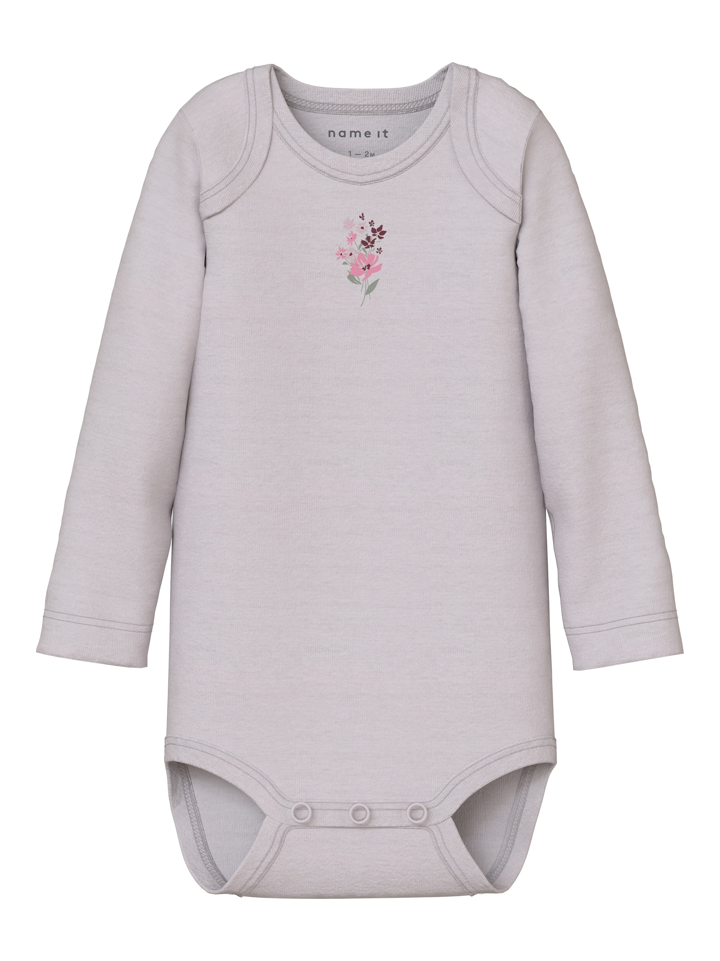 Name It Body à manches longues »NBFBODY 3P LS FLOWER NOOS« Packung, 3 pièces