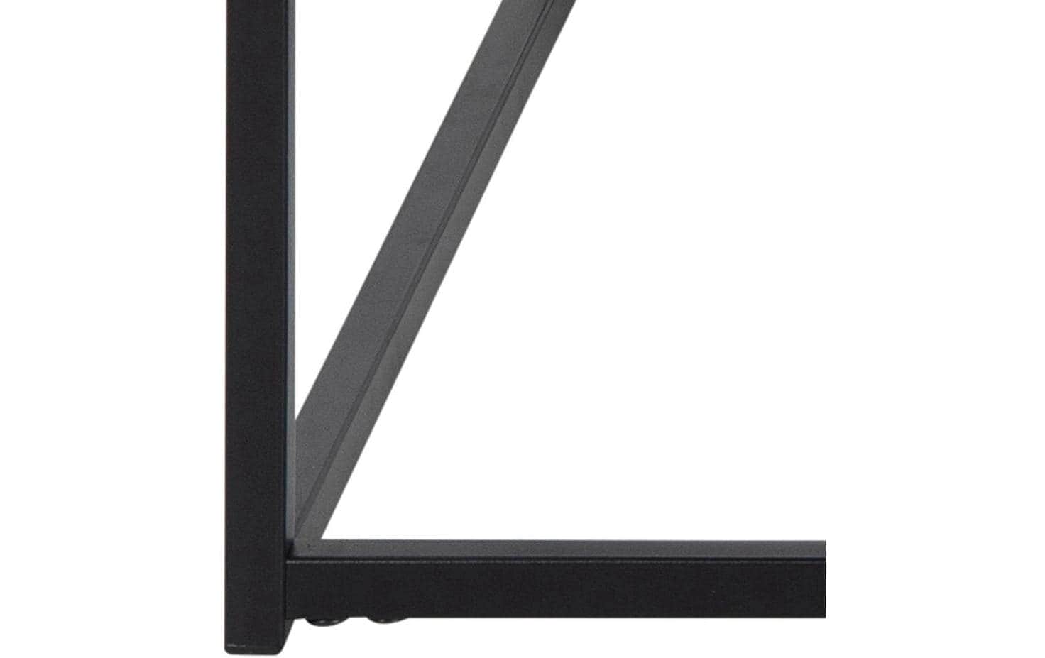 AC Design Table basse mit Gestell aus Metall, rechteckige Form, Zeitungsständer aus Metall