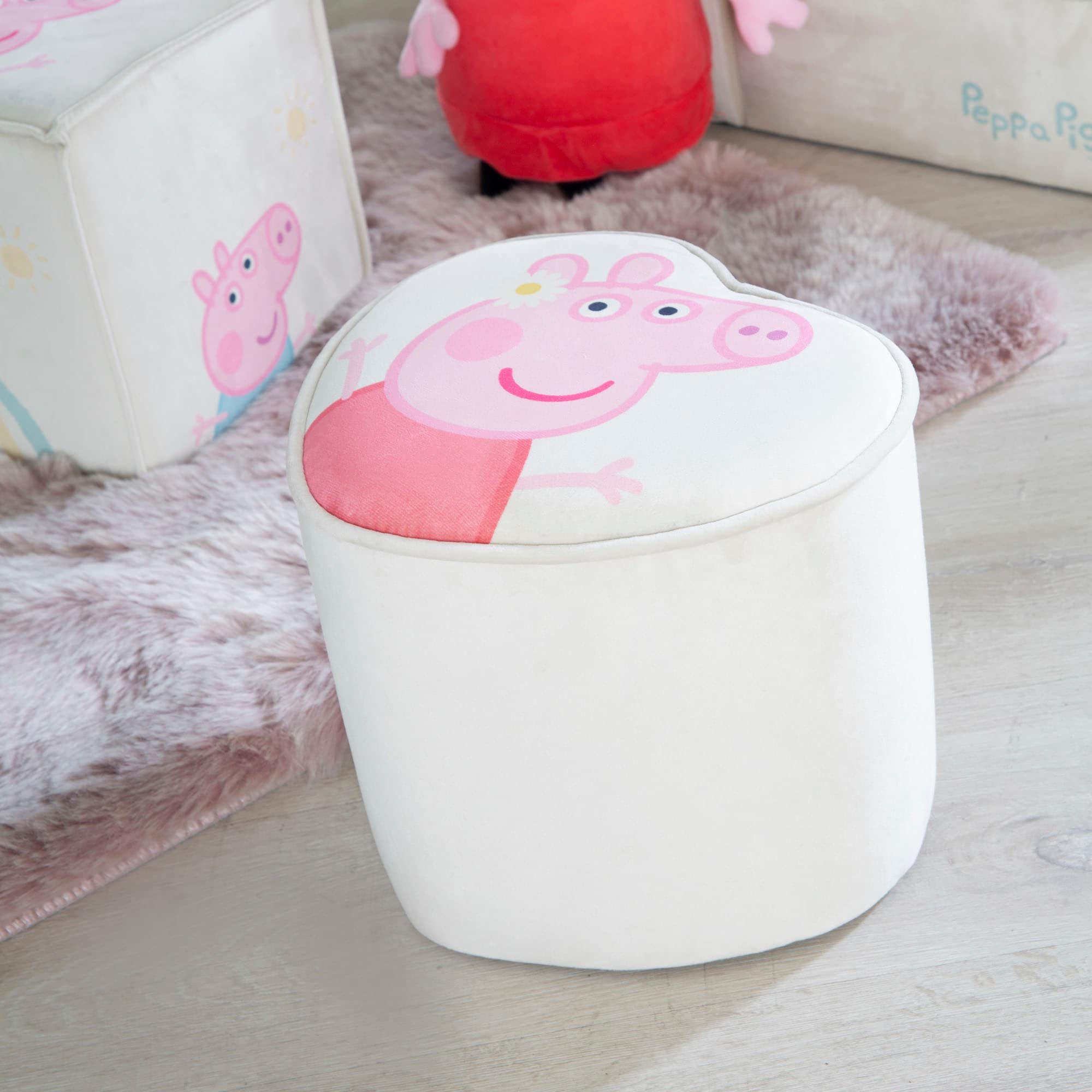 roba® Kinderhocker »Peppa Pig« in Herzform