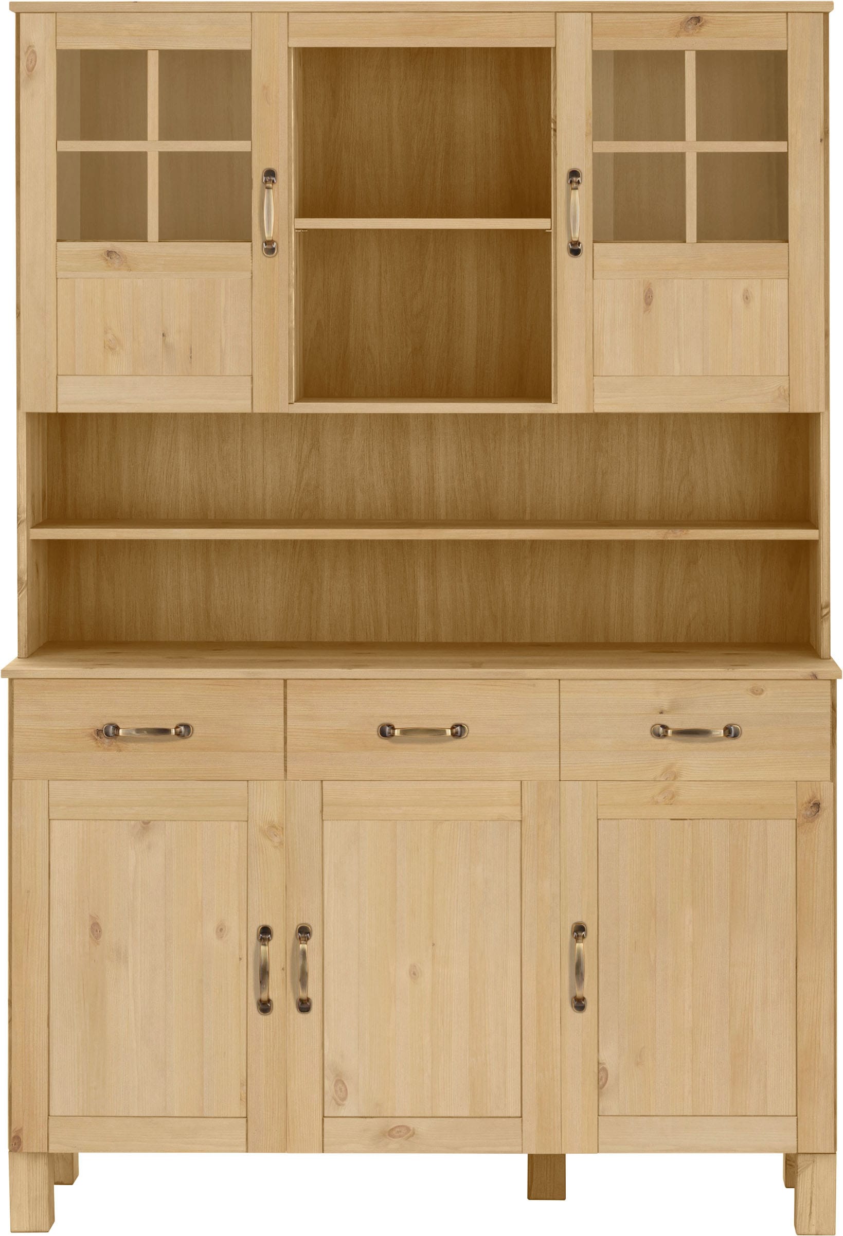 Home affaire Buffet de cuisine »Alby« Largeur 125 cm, 2 portes vitrées, 2 tiroirs