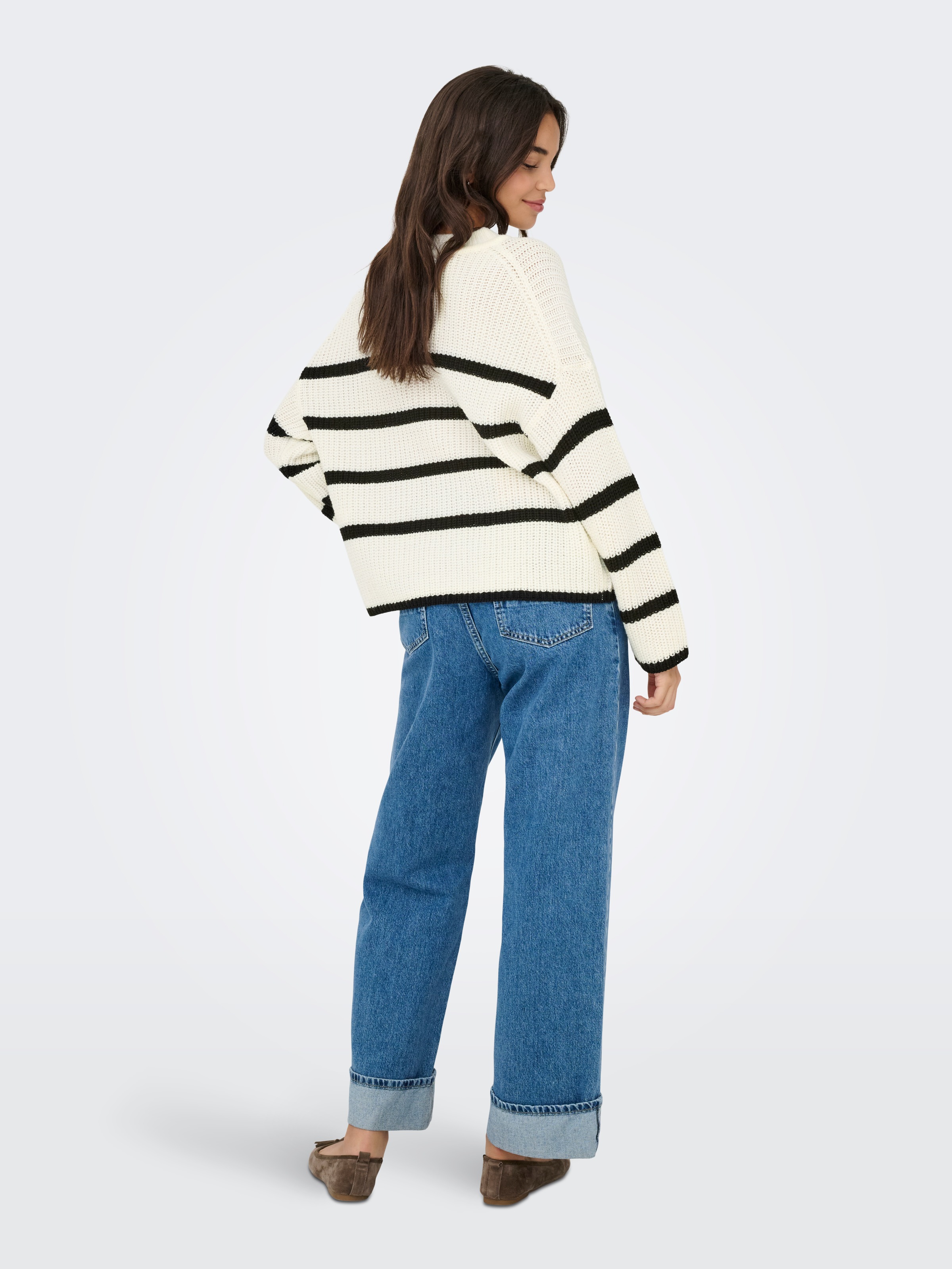 JDY Pull en tricot »JDYJUSTY L/S STRIPE PULLOVER KNT NOOS«