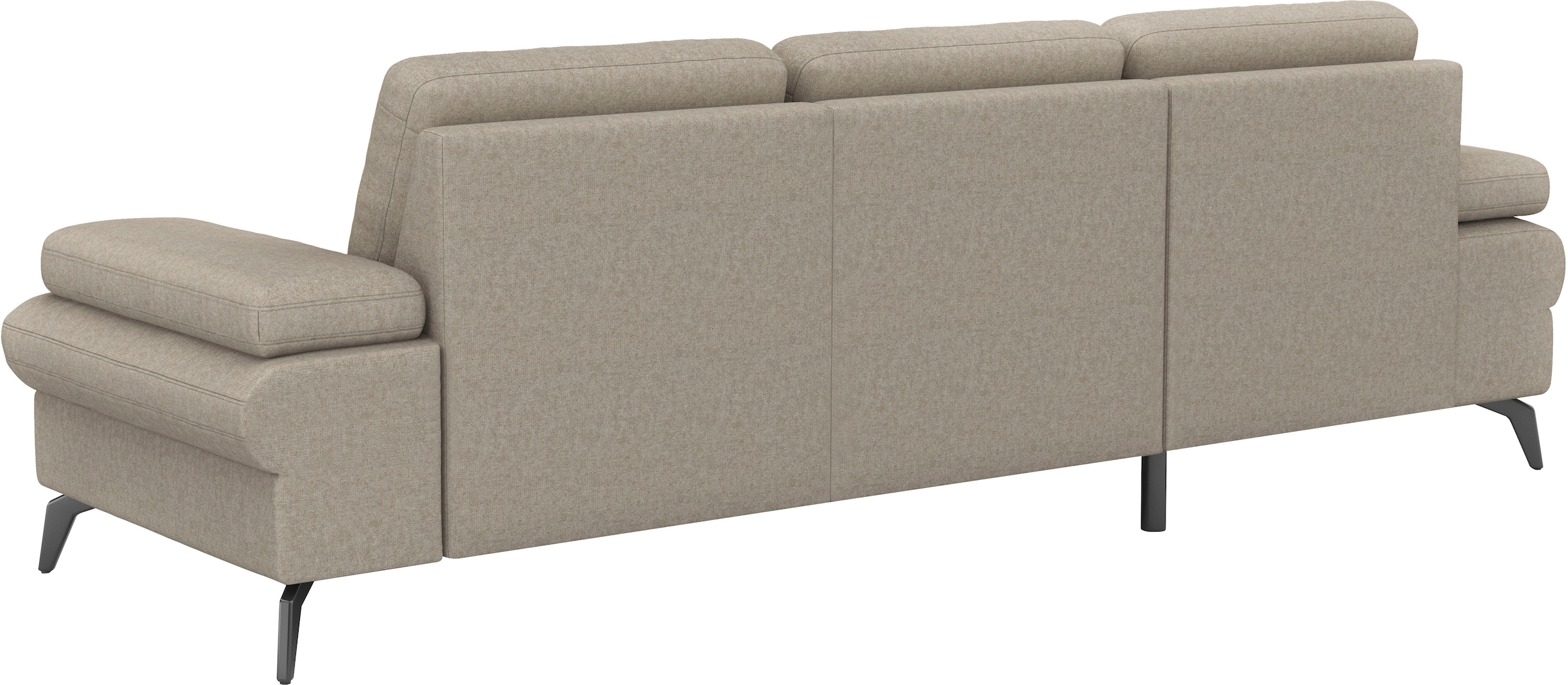 sit&more Canapé d'angle »Morris Jubi L-Form, B: 247 cm« mit Armteilfunktion & 1 Zierkissen, optional Bettfunktion