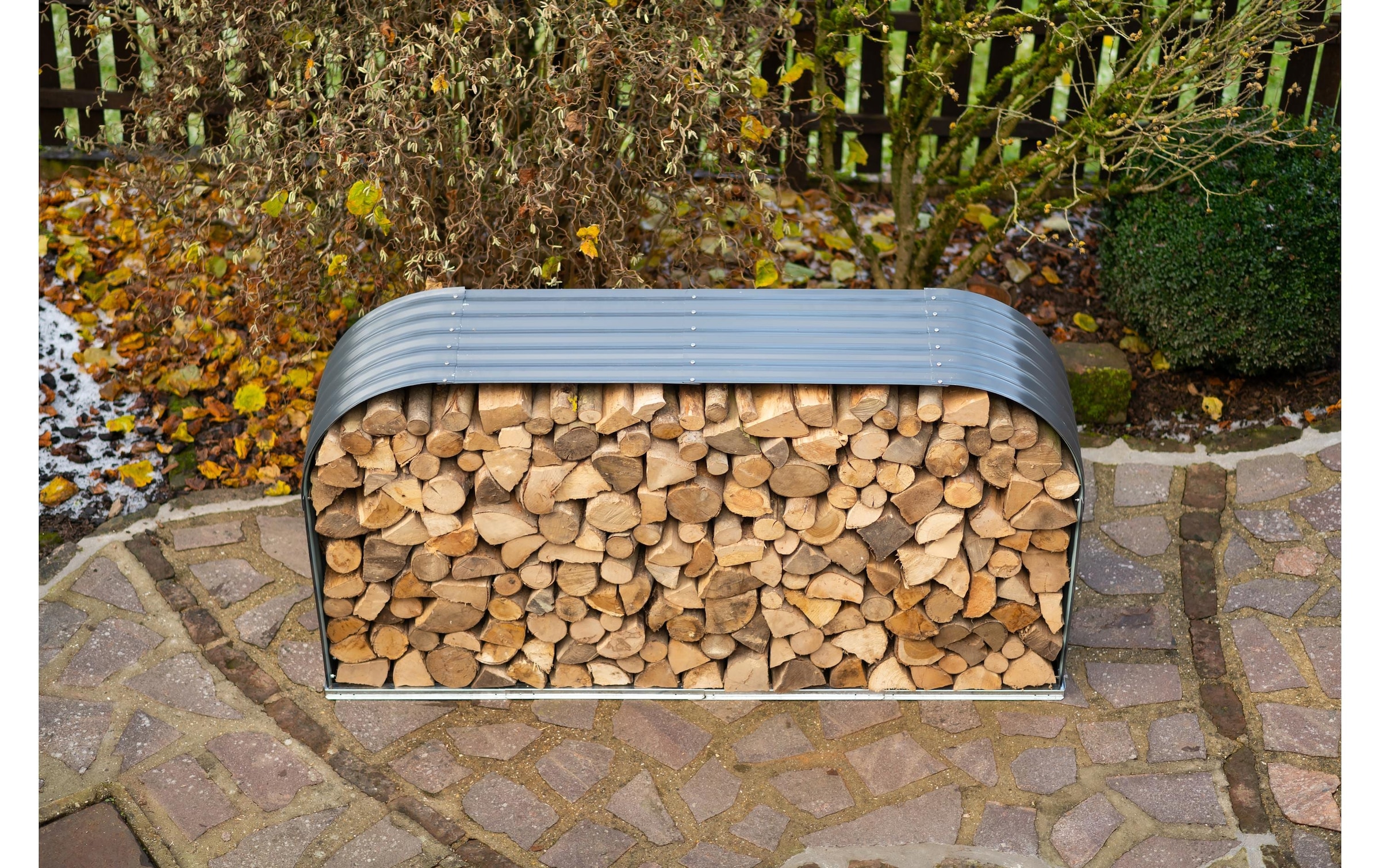 WESTMANN Étagère pour bois de cheminée en acier galvanisé