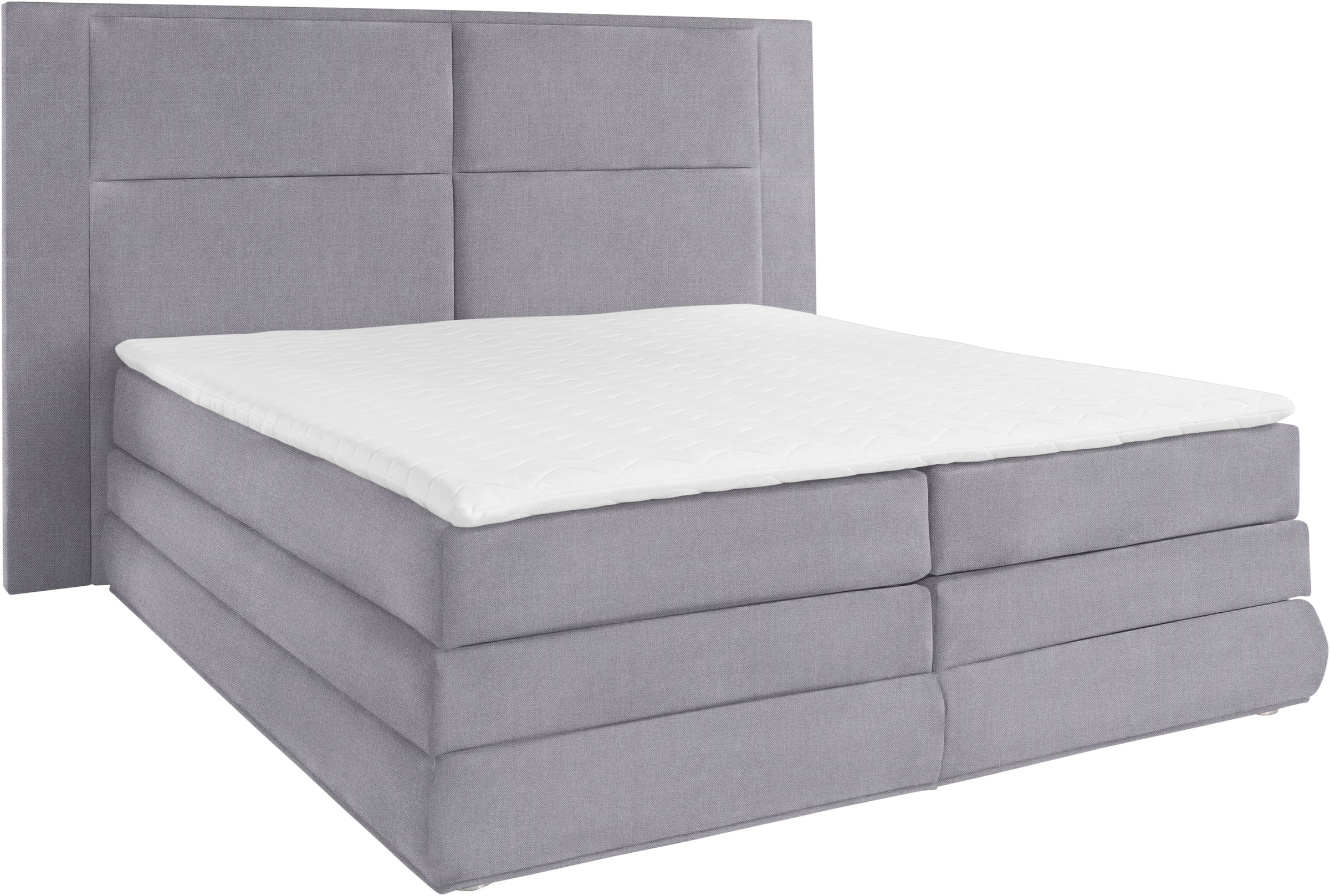 COLLECTION AB Boxspringbett »Copenhagen« inklusive Bettkasten, Topper, wahlweise mit LED-Beleuchtung