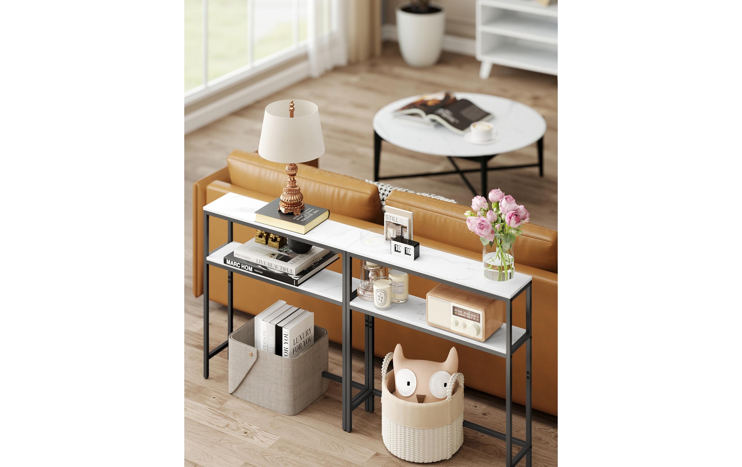 VASAGLE Table console »80 x 80 cm«