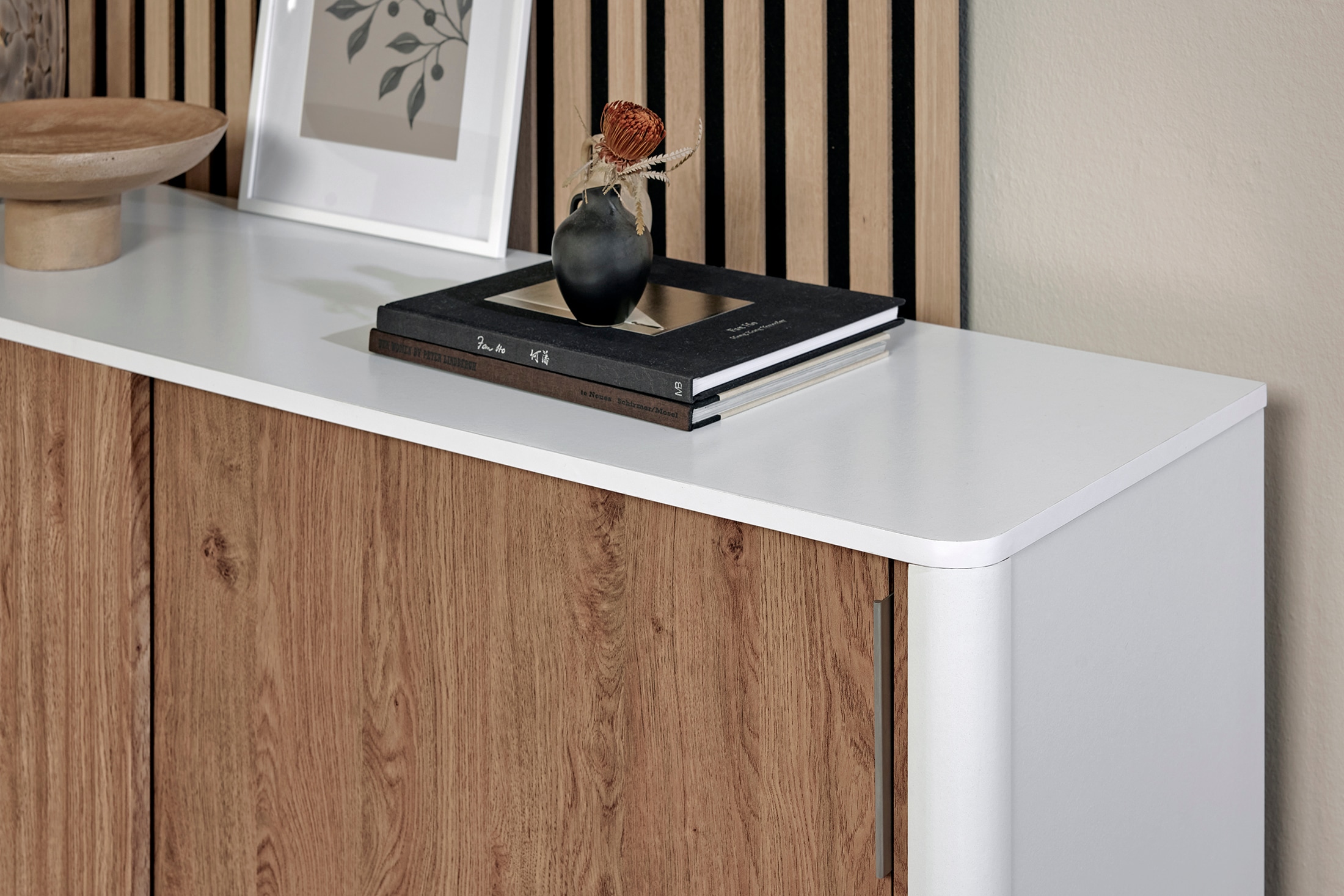 Jahnke Buffet »WAVE SBS 145« 1 cuis tlg. style rétro, avec 2 portes coulissantes, env. 148 cm
