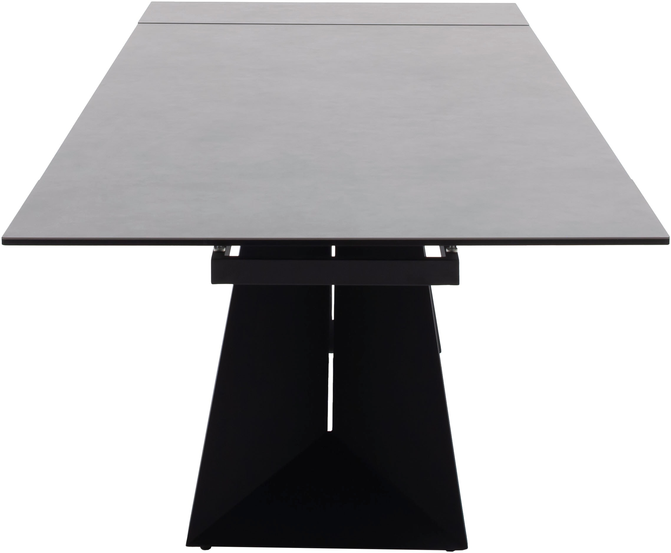 MCA furniture Table de salle à manger »Nagoya« 1 cuis tlg. Auszugstisch, Stirnauszug, Metallgestell, Keramik, Sicherheitsglas