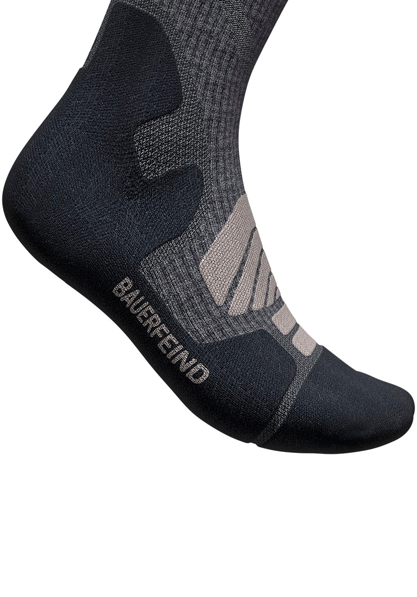 Bauerfeind Chaussettes de sport »Outdoor Merino Mid Cut Socks« avec une forte teneur en laine mérinos, respirant, chaud
