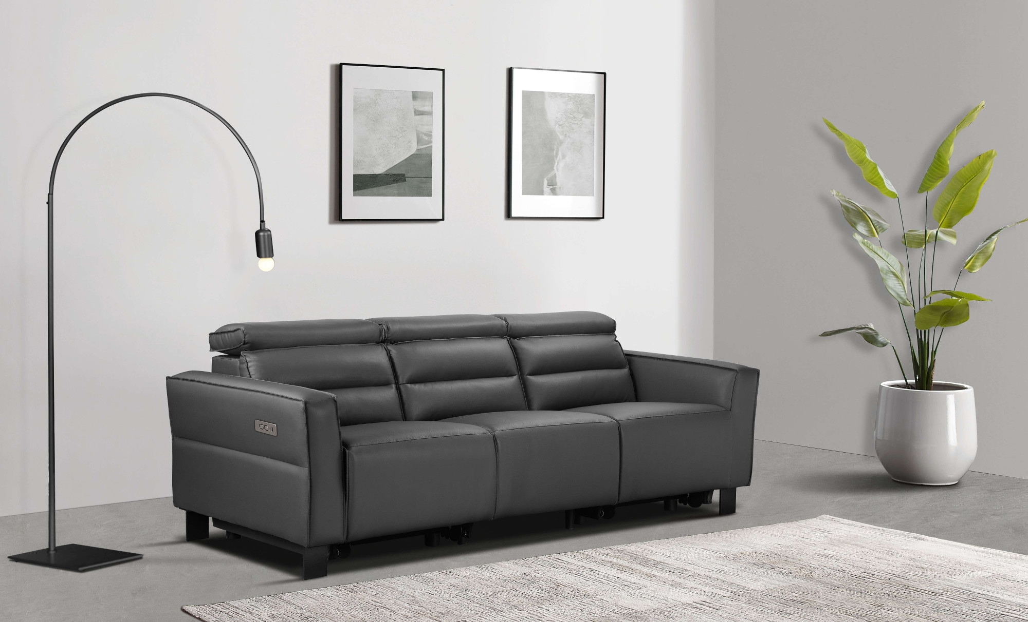 avec USB-A/C, réglage de la tête de lit, cuir véritable, similicuir, tissu tissé