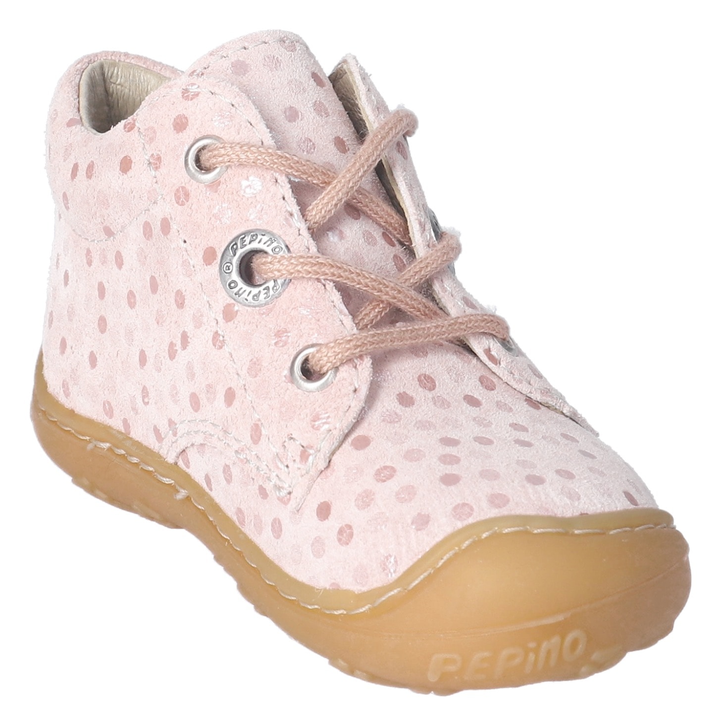 PEPINO by RICOSTA Lauflernschuh »DOTS WMS: Mittel«  Schnürschuh m. Weiten-Messsystem, Leder, Grössenschablone zum Download