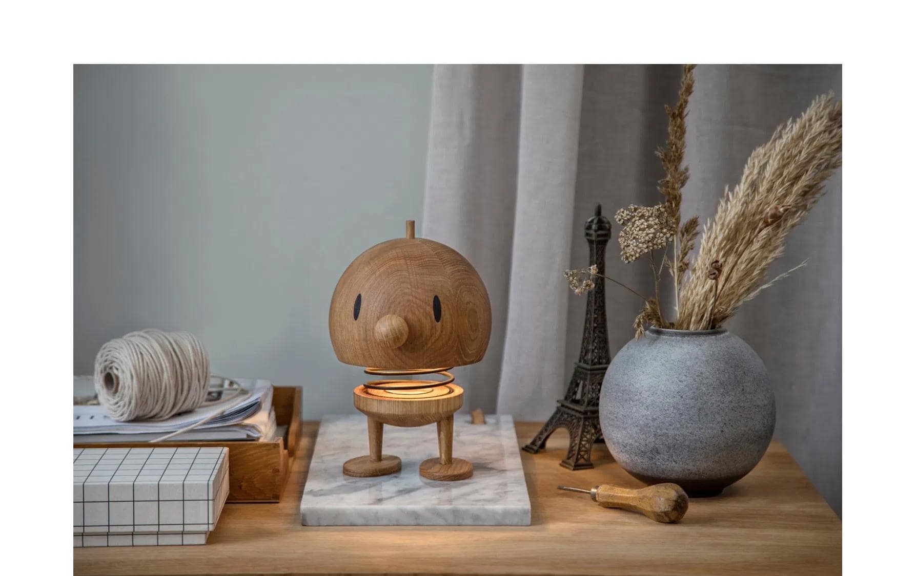 HOPTIMIST Tischleuchte »Hiotunust Eiche L, 10 x 10 x 15 cm« 1 Stk. Warmweiss