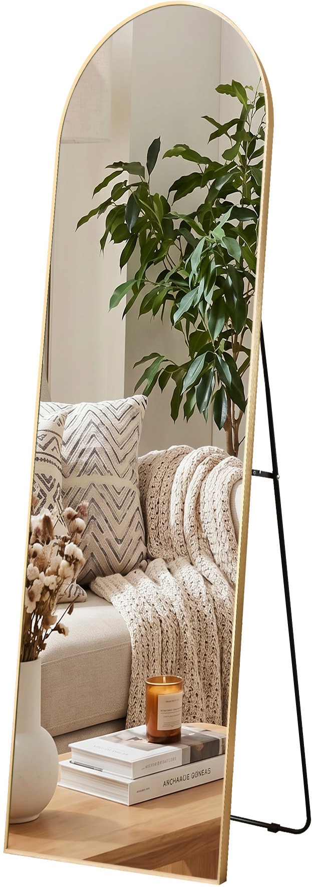 GOODproduct Spiegel »Standspiegel Addrik, wahlweise in 2 Grössen 150x40cm oder 180x60cm« Ganzkörperspiegel mit Sicherheitsglas, in verschiedenen Farben