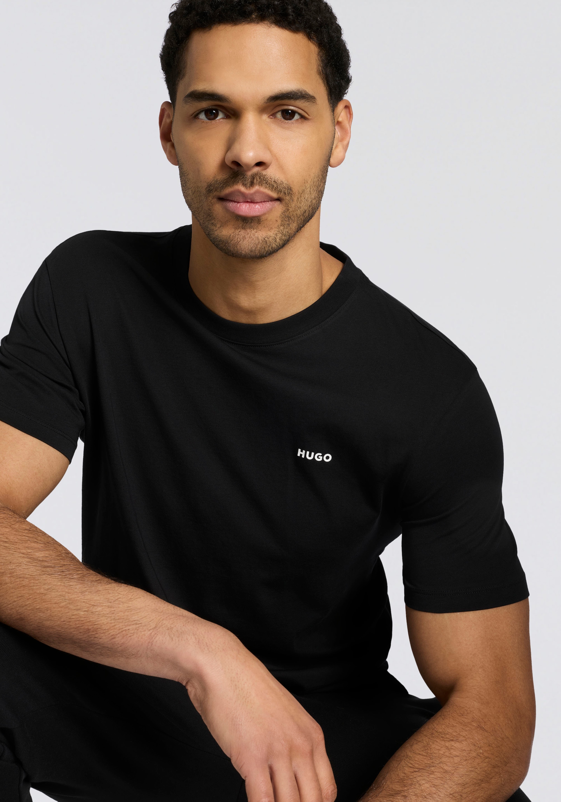 HUGO T-Shirt »Dero« Rundhalsausschnitt, Regular Fit, Basic Must Have