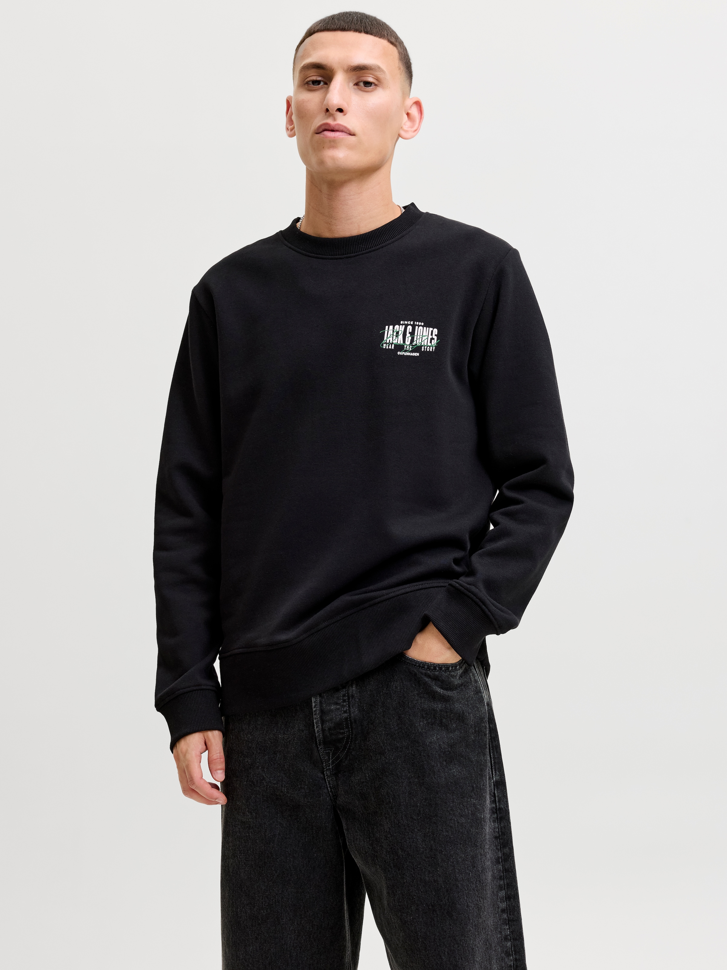 Jack & Jones Sweat-shirt »JJAERO SWEAT CREW NECK 3PK MP«, 3 mélange de matériaux,
