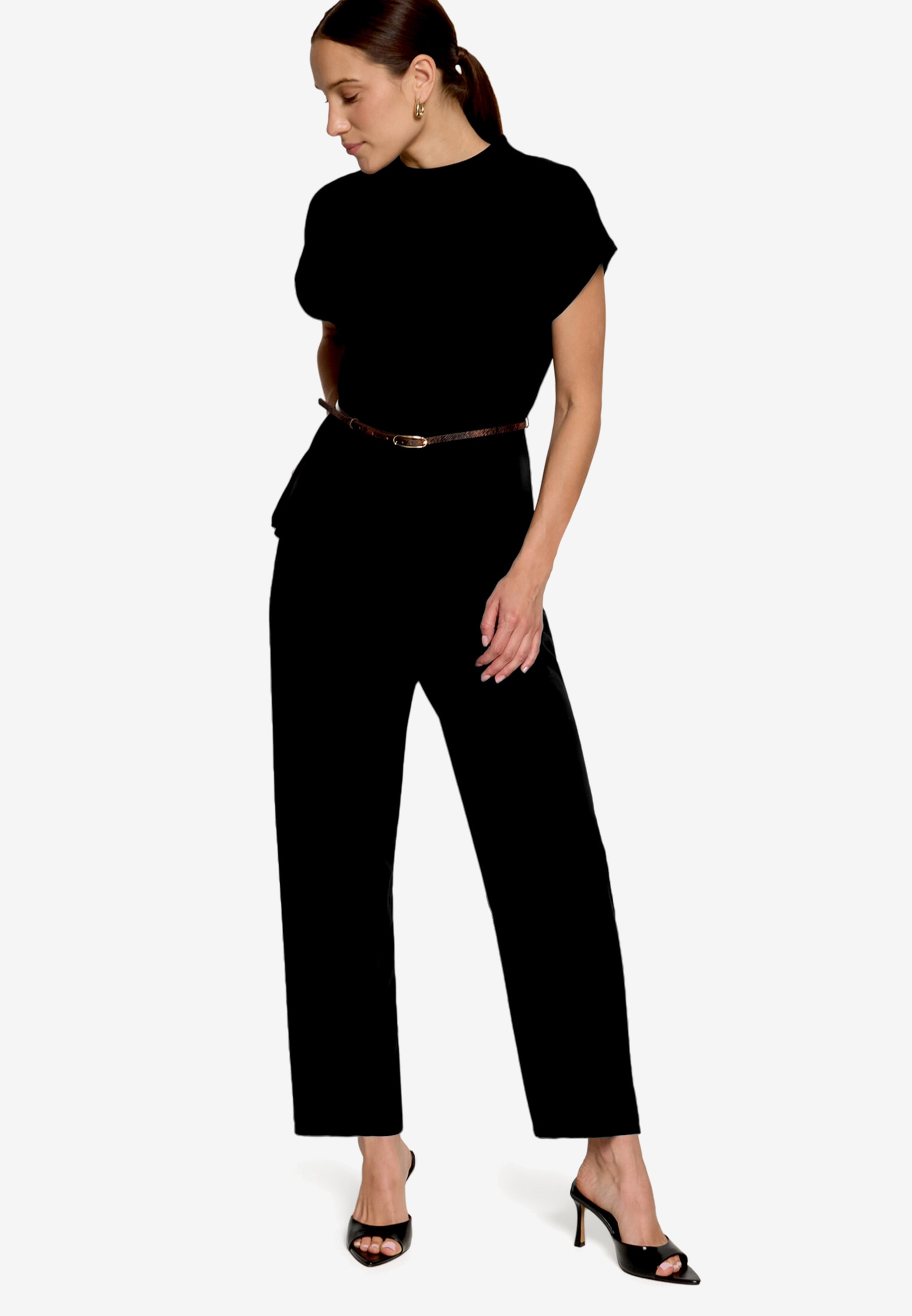 Zero Pantalon 7/8  pantalon de costume avec plis sur la taille / 26 pouces