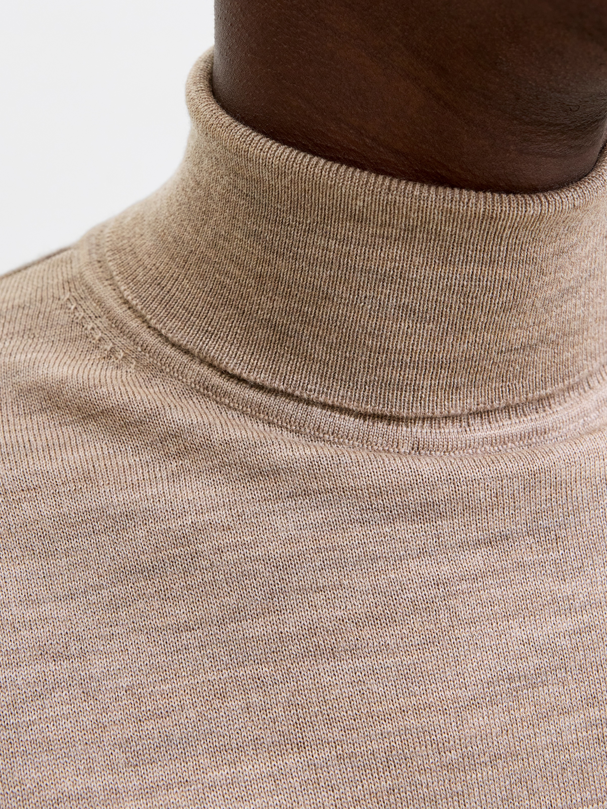 Jack & Jones Rollkragenpullover »JPRBLAMERINO KNIT ROLL NECK« Wolle, regular fit