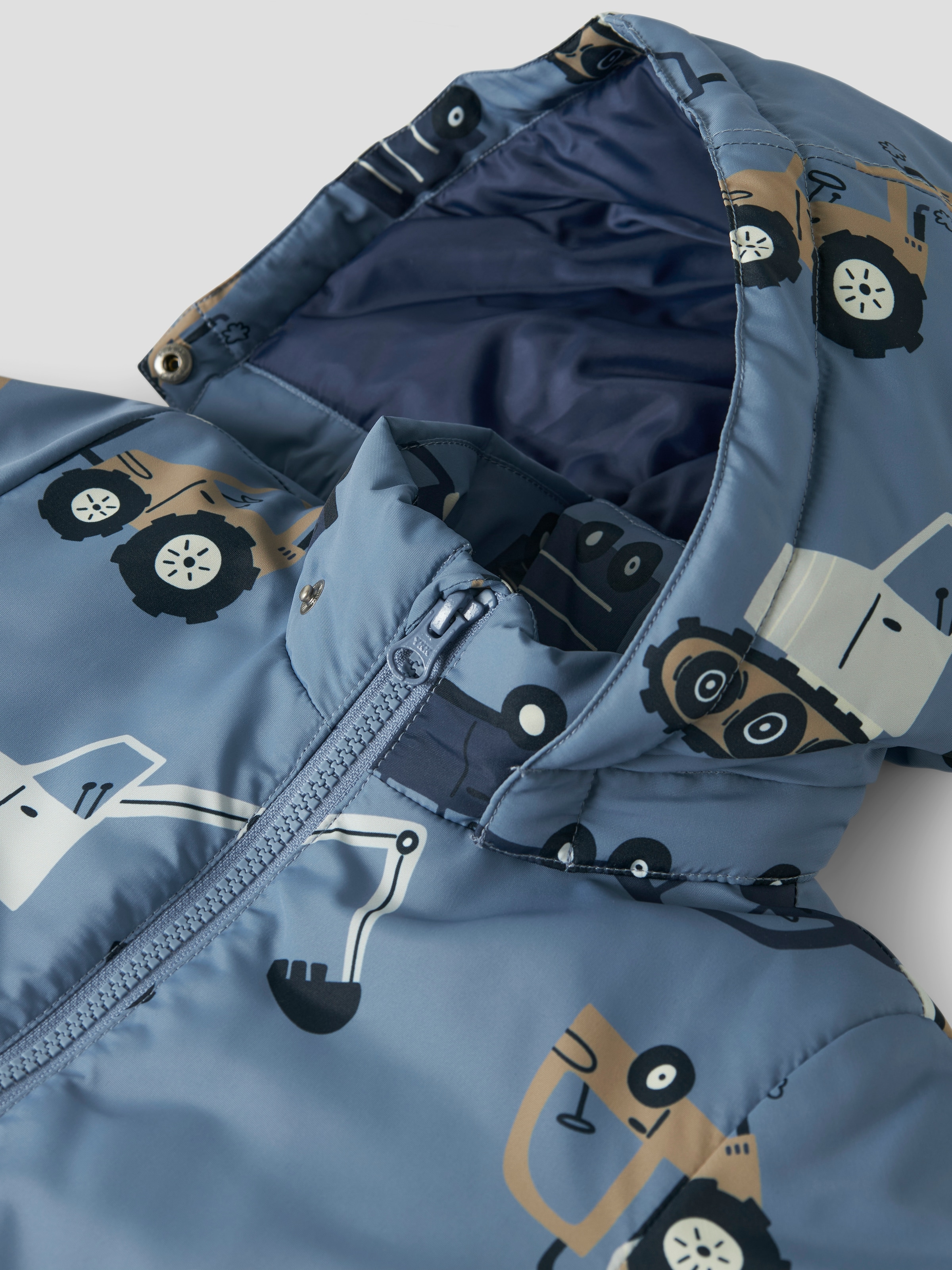Name It Outdoorjacke »NMMMAX JACKET PA AOP NOOS« mit Kapuze Kunstfaser, wasserabweisend, mit abnehmbarer Kapuze