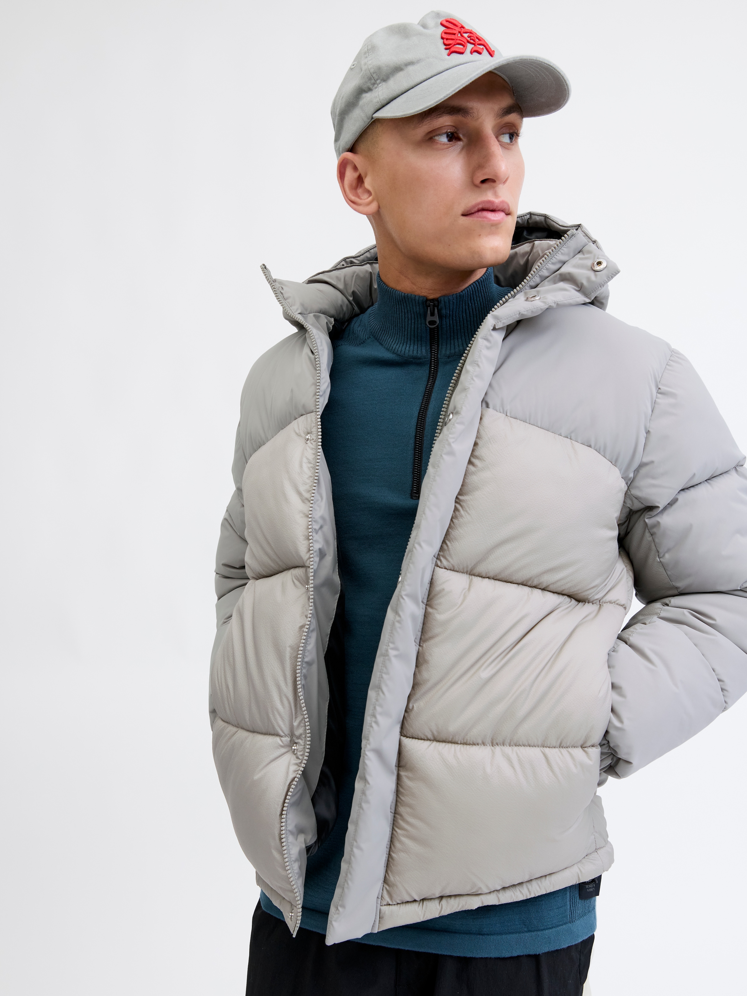 Jack & Jones Steppjacke »JCOUNION PUFFER JACKET SN« mit Kapuze