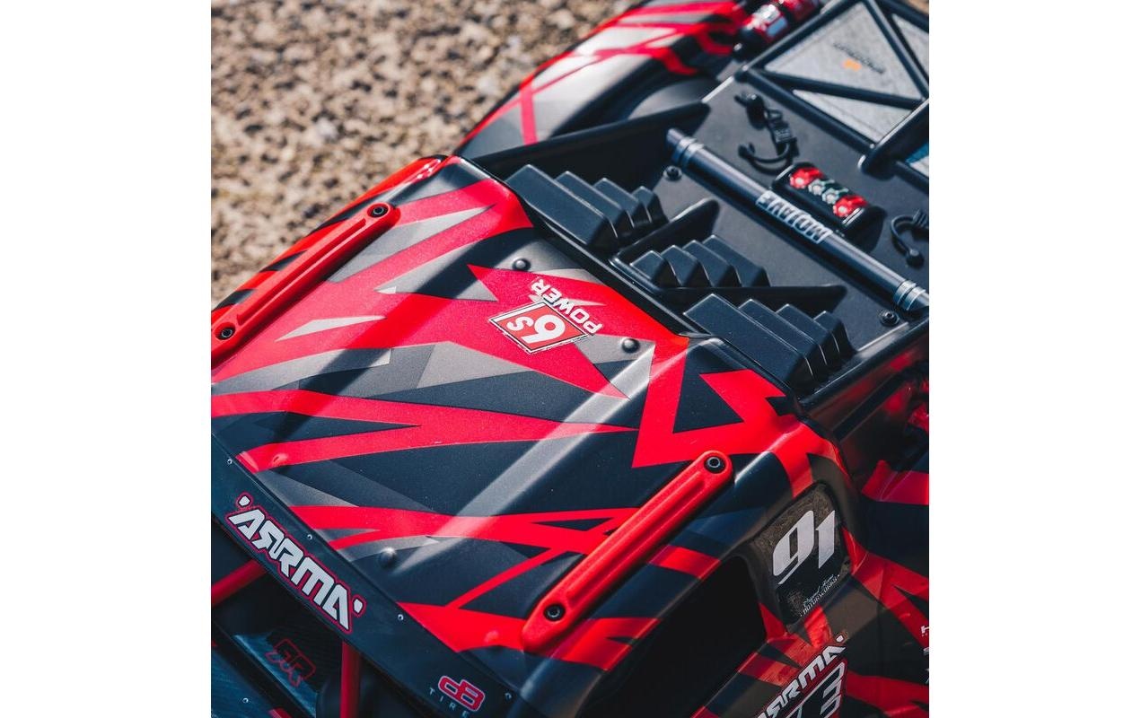   RC-Auto »Arrma Mojave 6S V2 4WD BLX Rot ARTR«