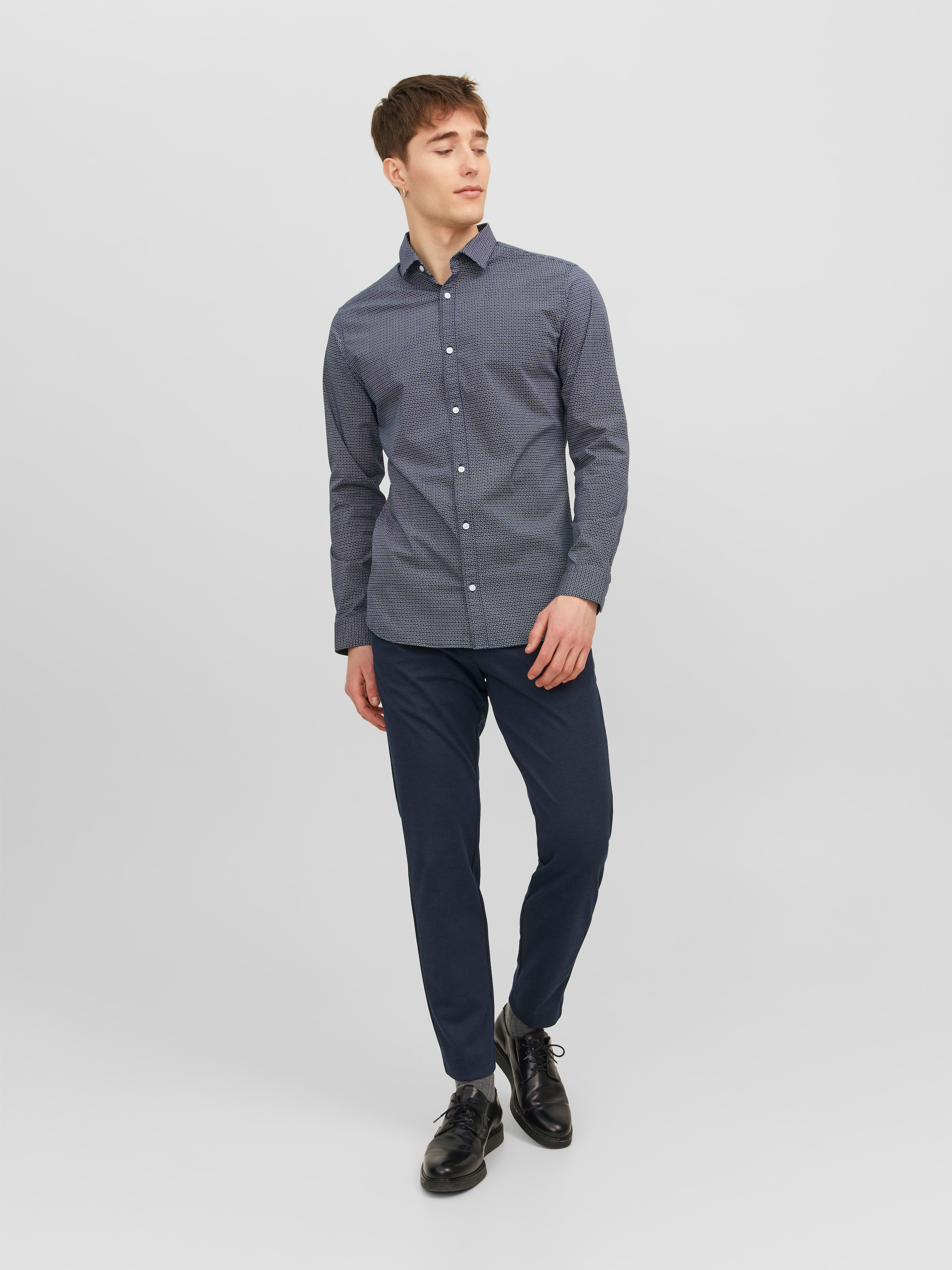 Jack & Jones Chinos »JPSTMARCO – Chinohose mit mittlerer Taille, Slim Fit, bequem«  unifarben, modisch, slim fit, Web