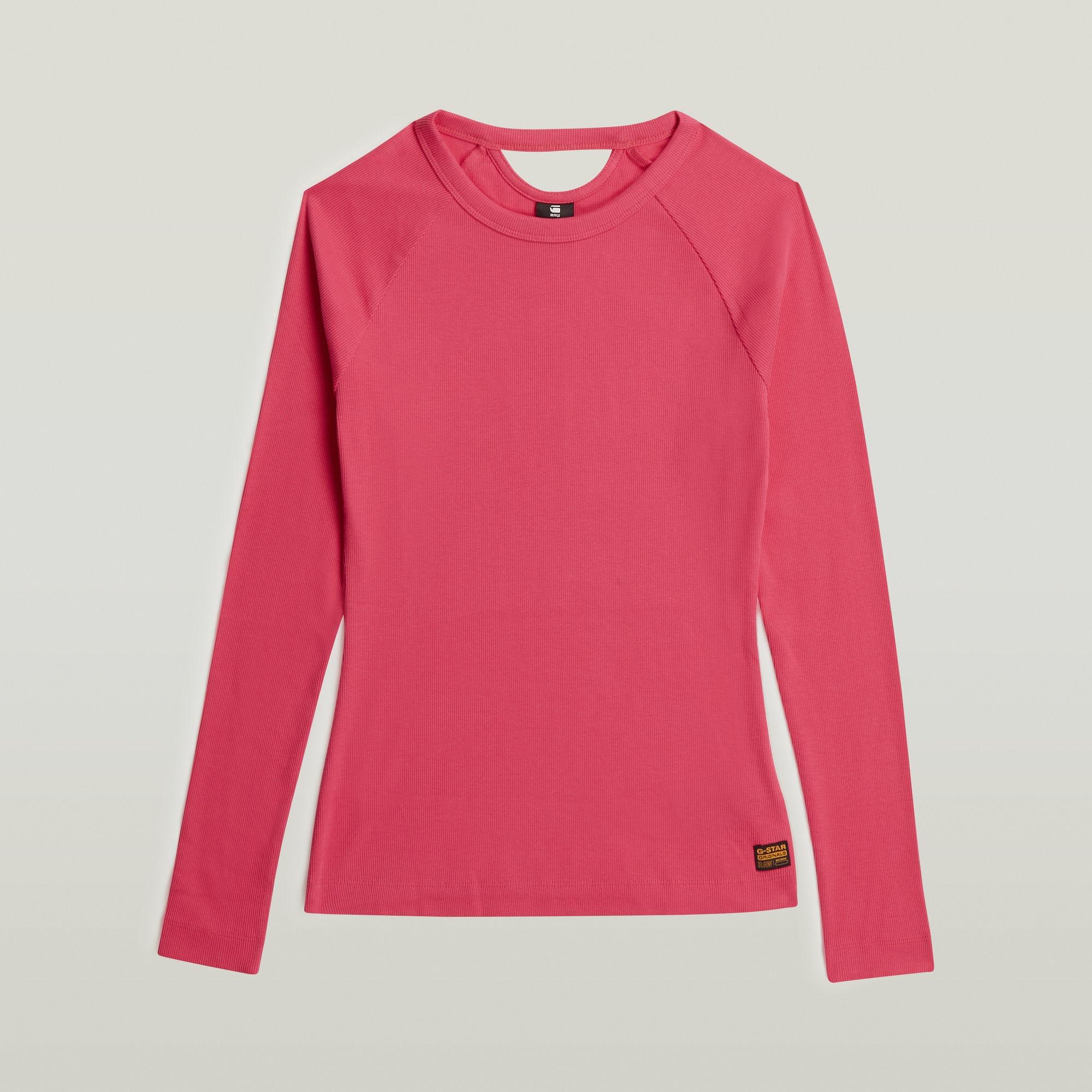 G-STAR Langarmshirt »Slim Rib Keyhole« mit Cut-Out hinten