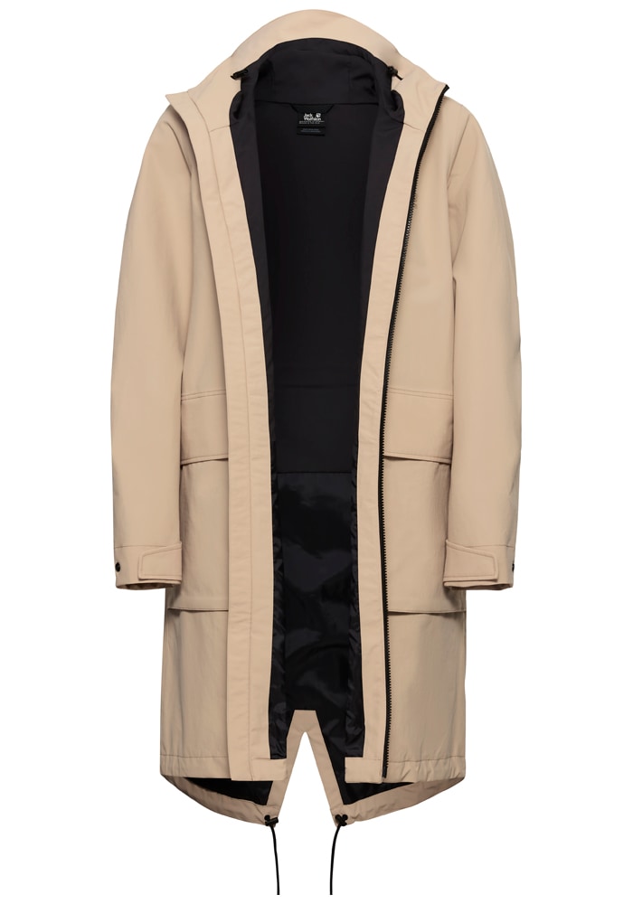 Jack Wolfskin Funktionsmantel »NABUR 2L COAT W« Wasserdicht, atmungsaktiv, Übergangsjacke