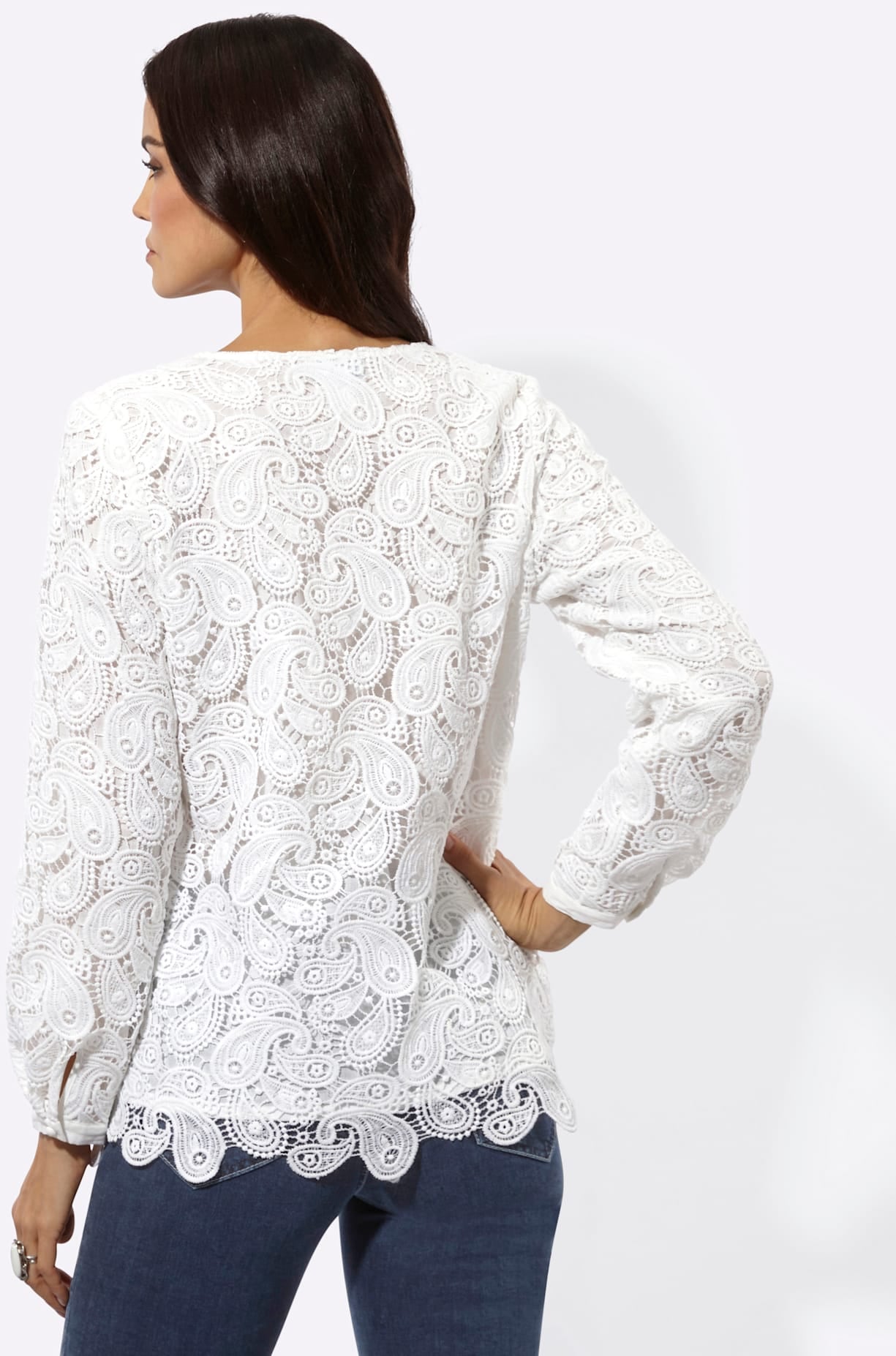creation L Blouse en dentelle