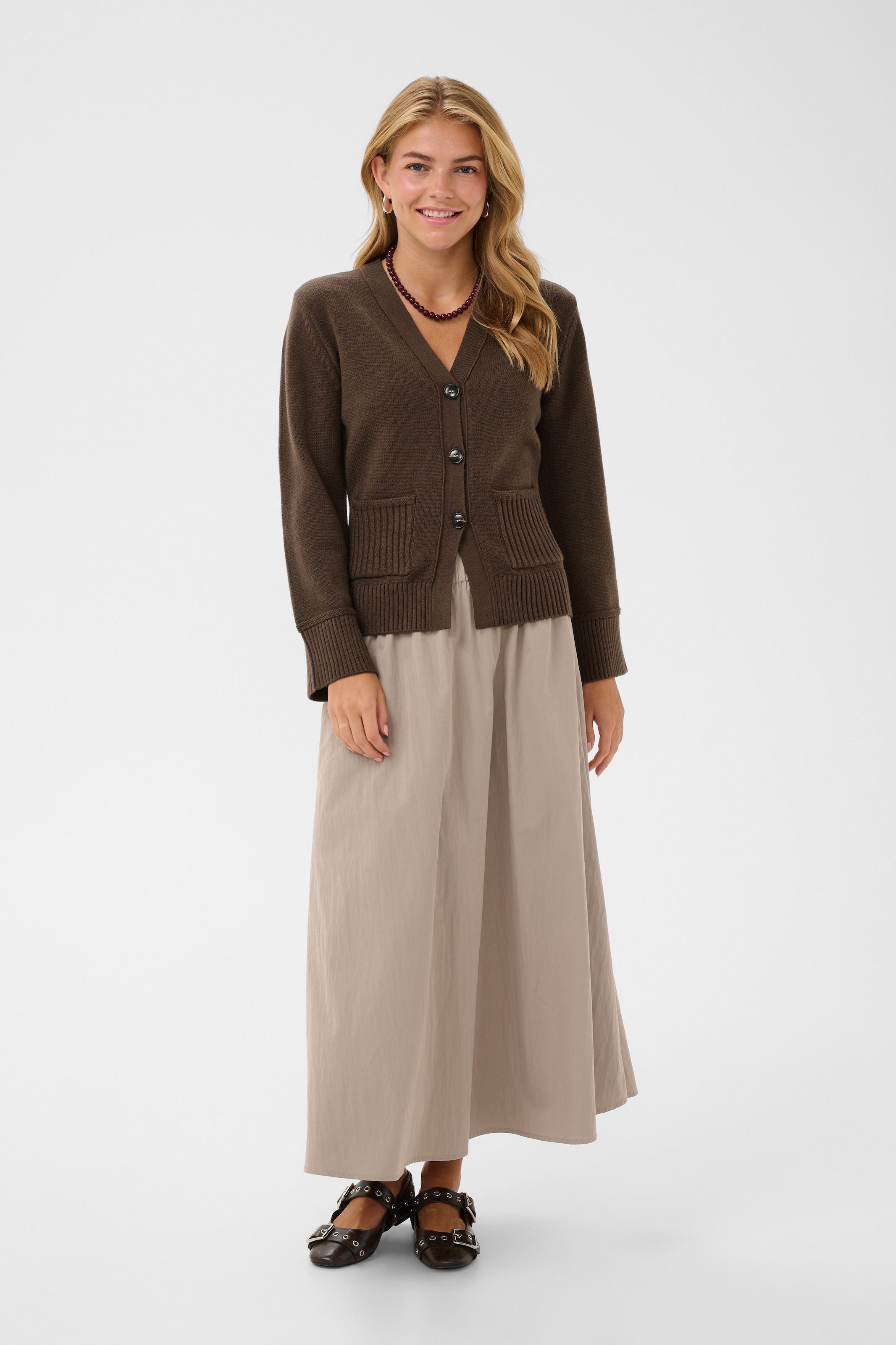Saint Tropez Veste en tricot »TheresaSZ Cardigan« Mélange de matières, coupe ajustée
