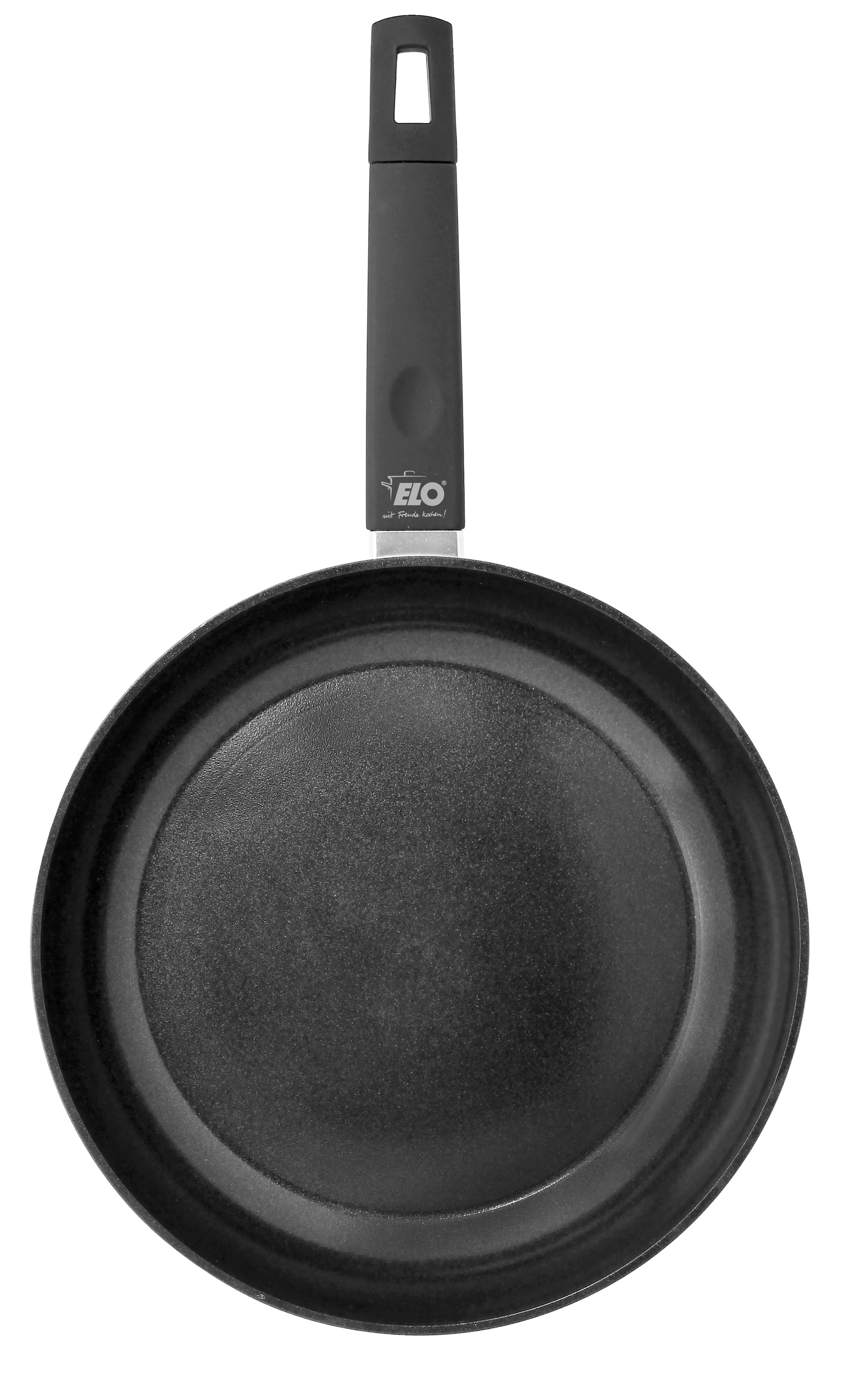 Elo Basic Poêle à frire »Basic Pfanne + Gratis Mini Herzpfanne« Aluminium Ensemble, 2 tlg. aussen rosé Silicon Polyester beschichtet
