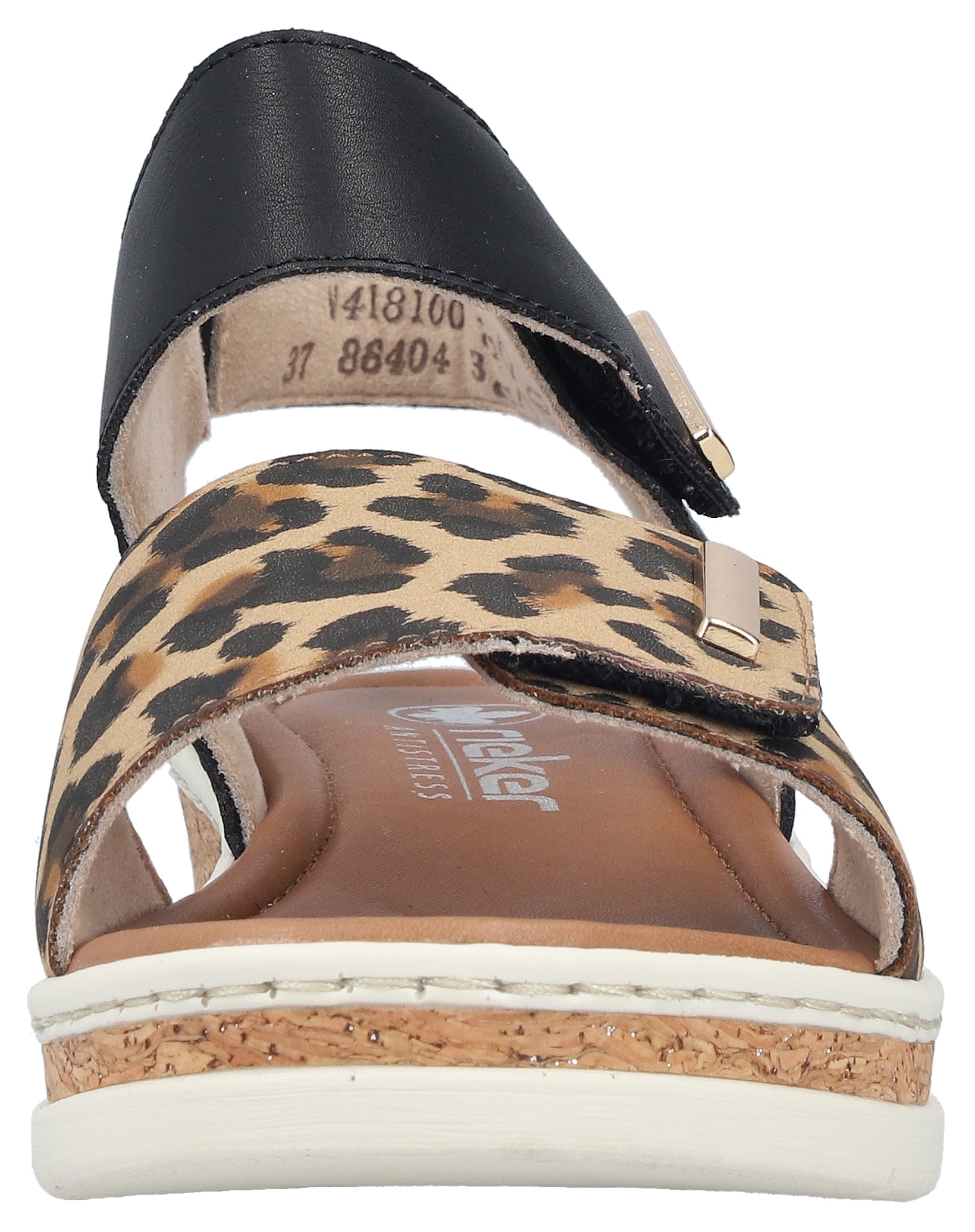 Rieker Sandale  Sommerschuh, Keilsandalette, Plateausandale mit Klett