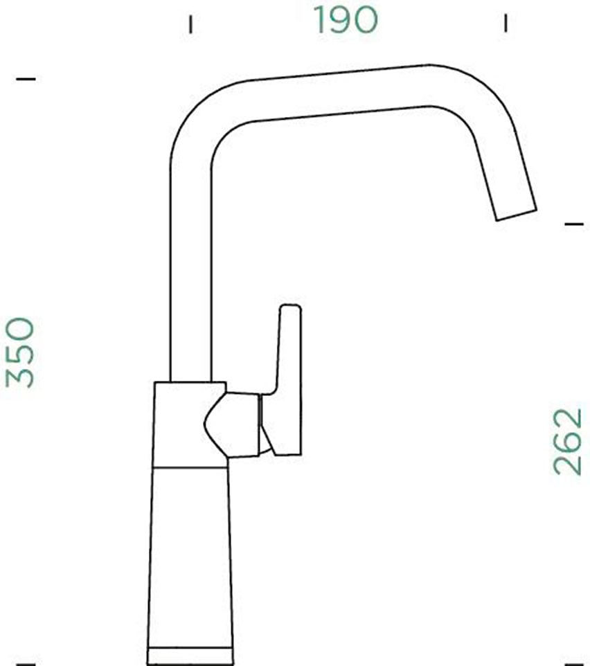 Schock Robinetterie de cuisine »SC-530 FA« Festauslauf, Schwenkbereich 360°