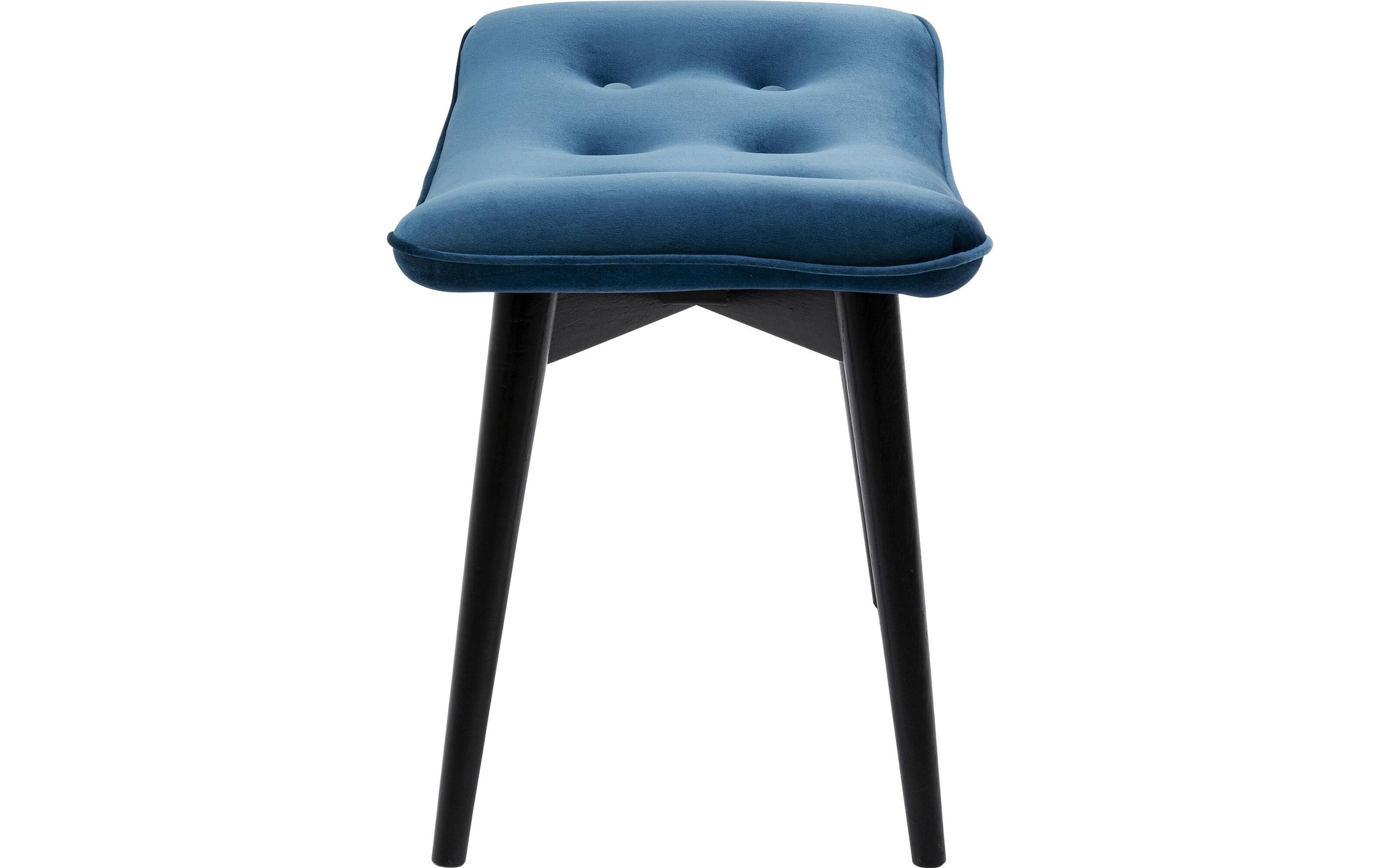 Kare Design Hocker »Black Vicky Velvet 46 x 59 cm«