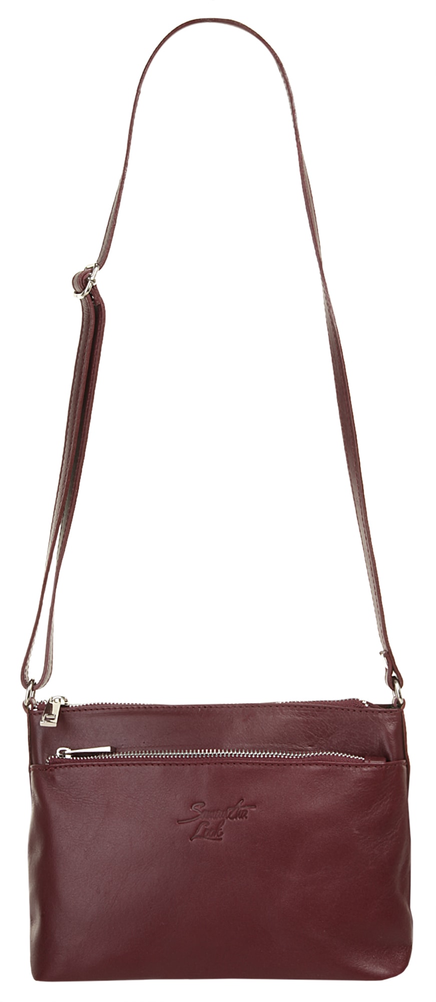 Samantha Look Umhängetasche echt Leder, Made in Italy