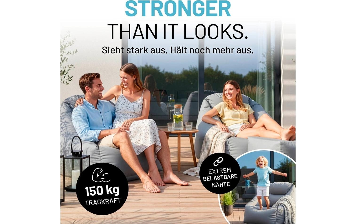 Lumaland Pouf »AIR-Sessel In-& Outdoor«