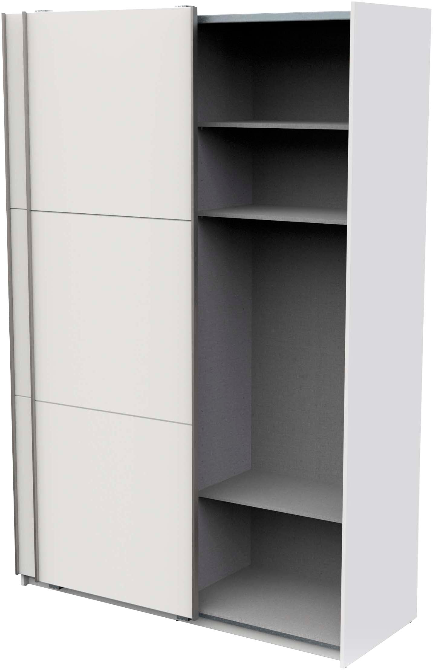 Demeyere GROUP Armoire à portes coulissantes »Alhambra« L/H/P env. 148/224/60 cm,  beaucoup d’espace de rangement, 2 tringles à vêtements en acier, nombreuses surfaces de rangement